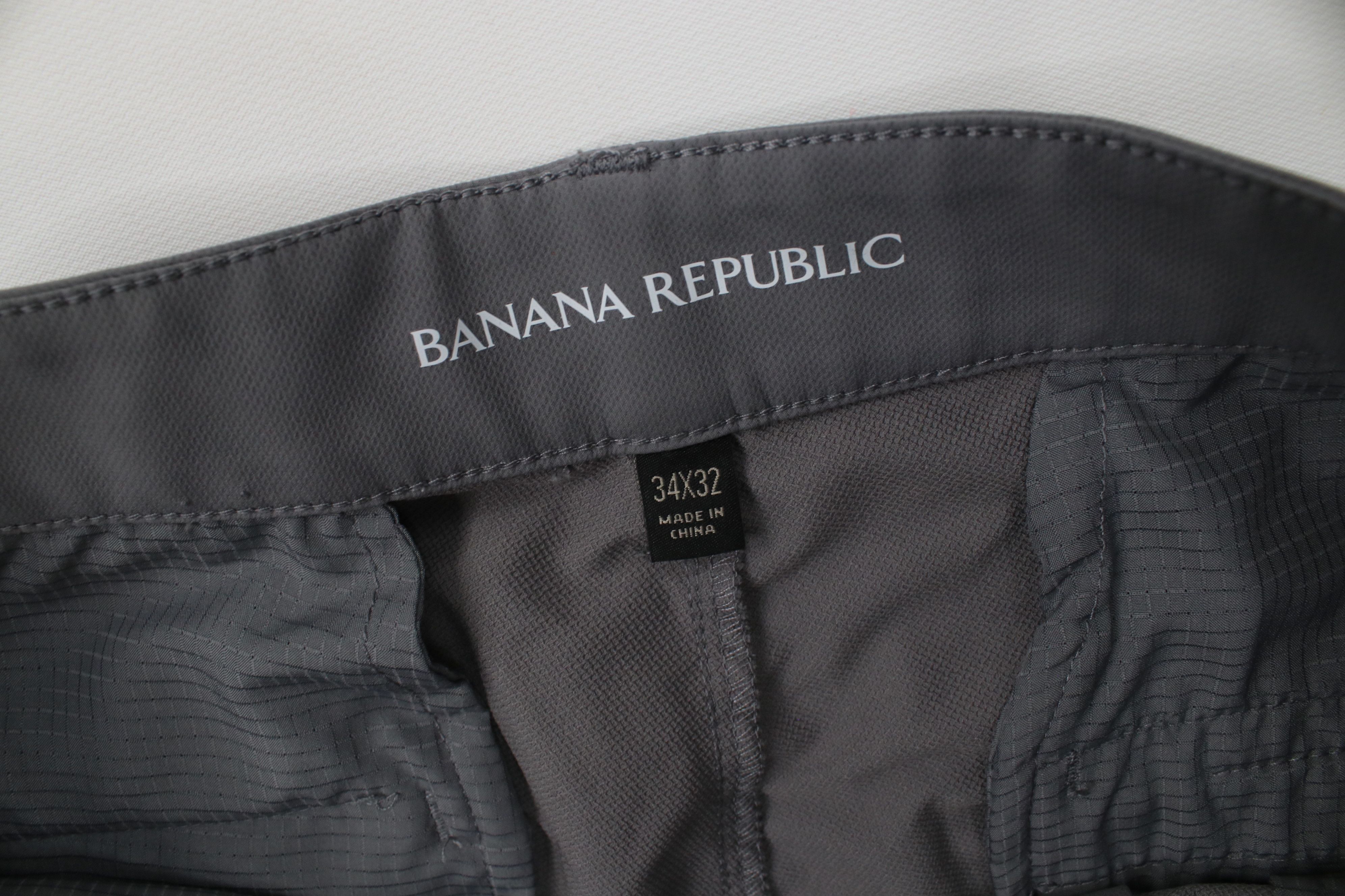 Banana Republic Banana Republic Tech Knit Straight Leg Chino Pants Gray Size US 34 / EU 50 - 7 Thumbnail