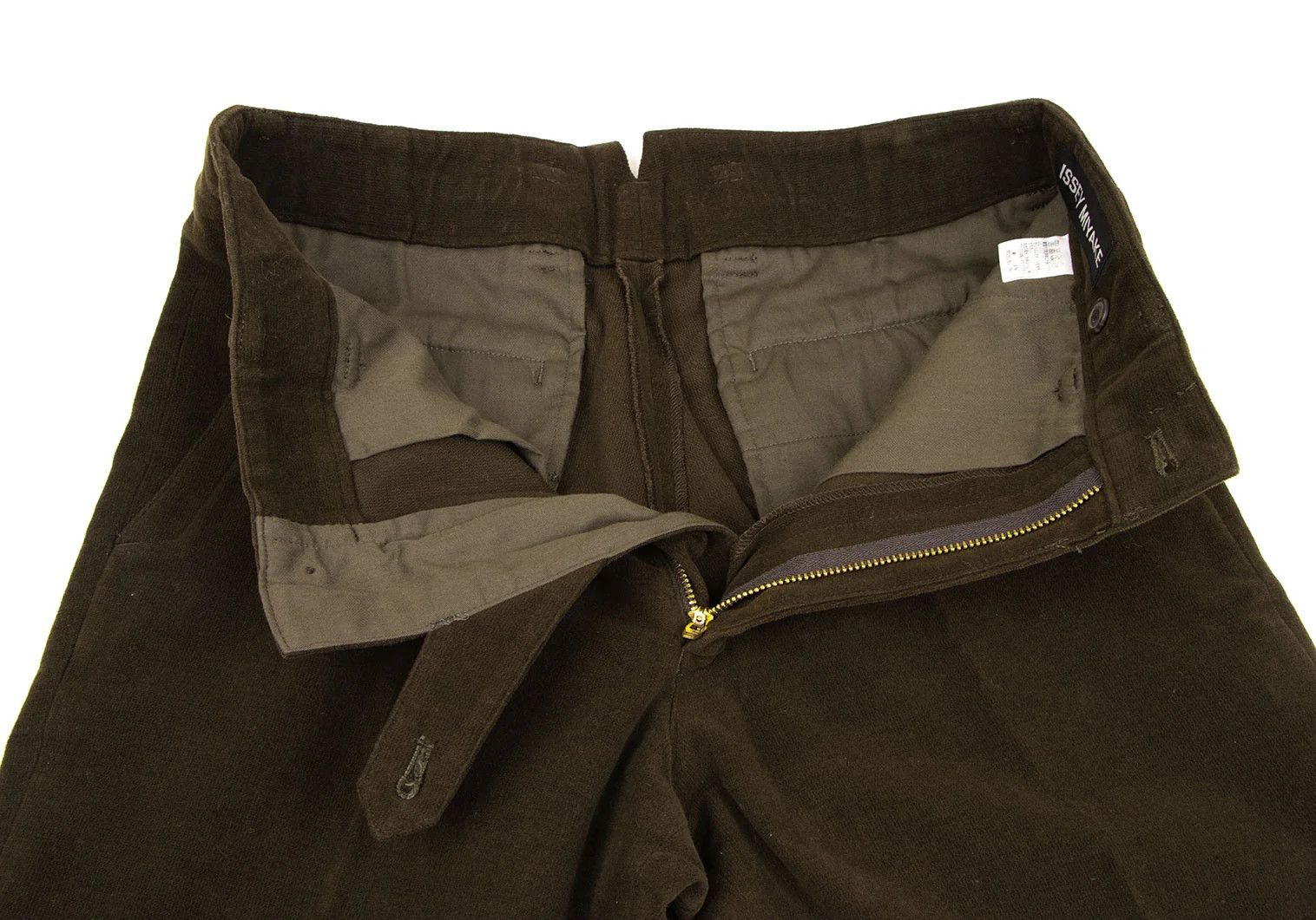 Issey Miyake Stretch Cotton Tapered Pants in Khaki Size US 32 / EU 48 - 5 Thumbnail