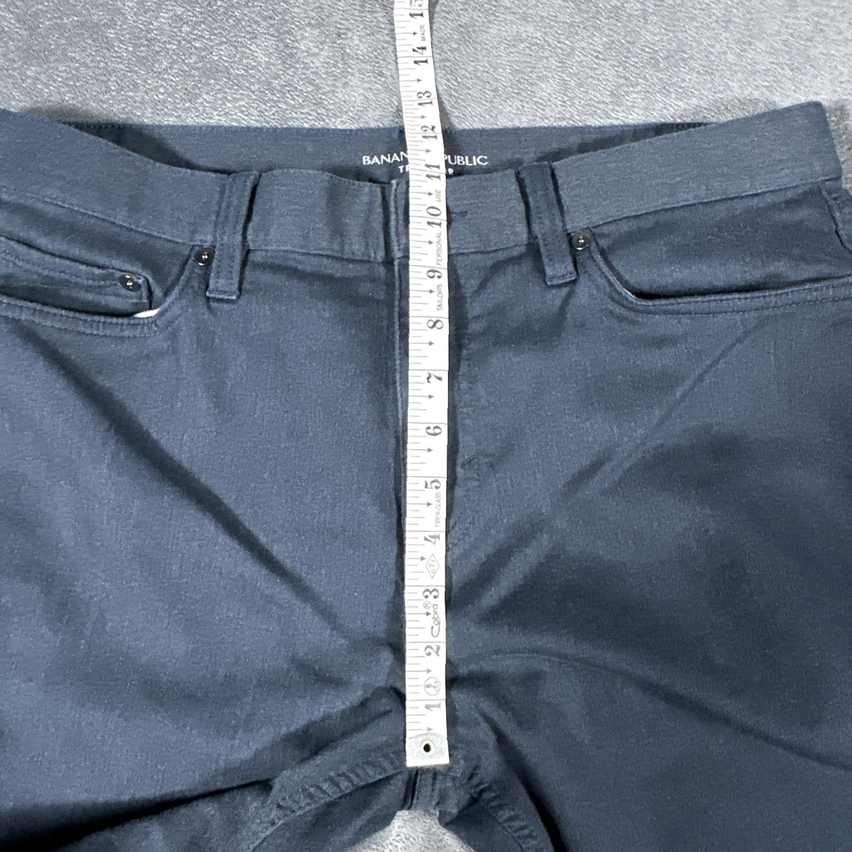 Banana Republic Banana Republic Traveler Jeans Mens 34x32 Blue Slim Straight Stretch Denim Pants Size US 34 / EU 50 - 6 Thumbnail