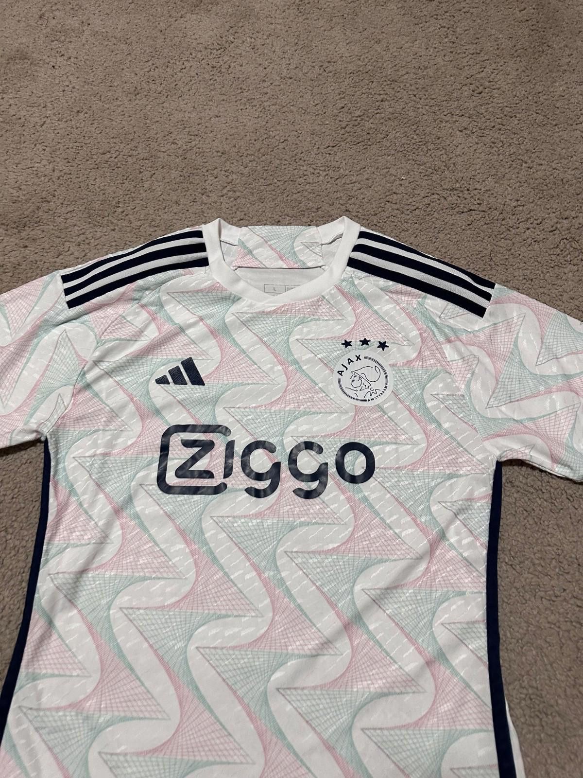 Adidas FC AJAX AMSTERDAM 2023/24 FOOTBALL SOCCER SHIRT AWAY ADIDAS Size US L / EU 52-54 / 3 - 3 Thumbnail