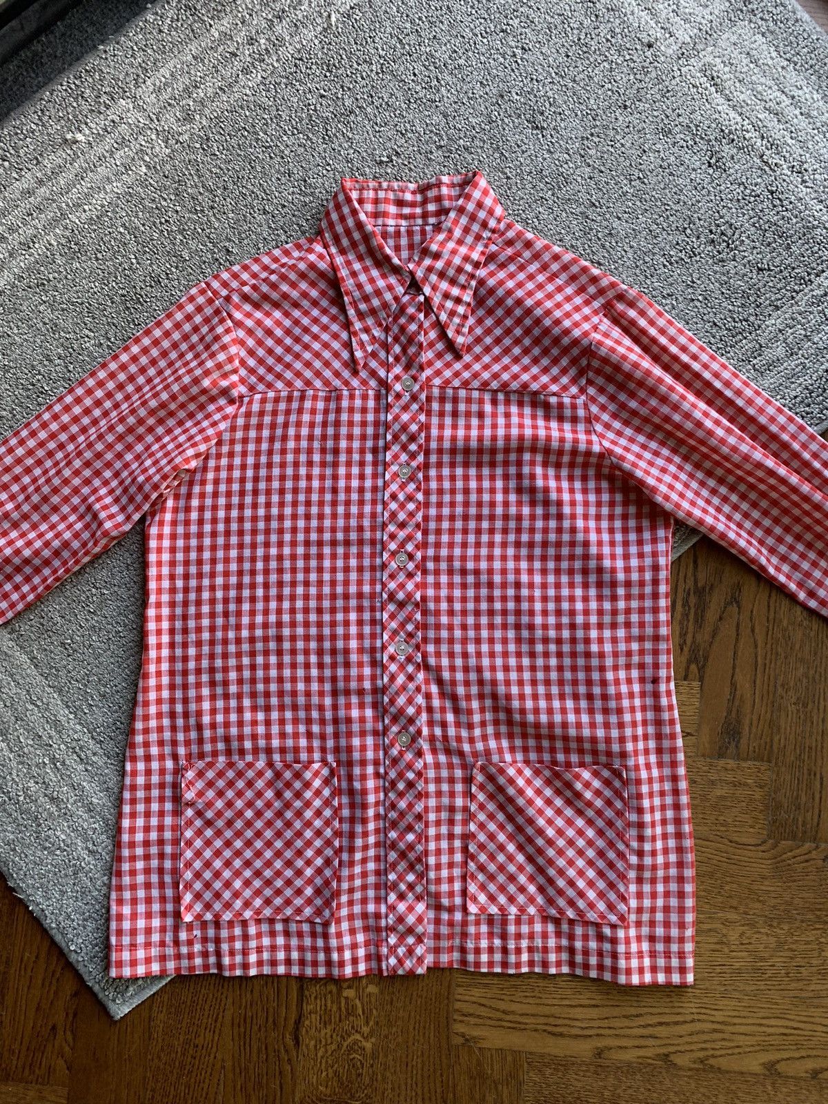 Other × Vintage True Vintage Picnic Checker Plaid Chore 1970s Hippie Boho Size XS / US 0-2 / IT 36-38 - 15 Thumbnail