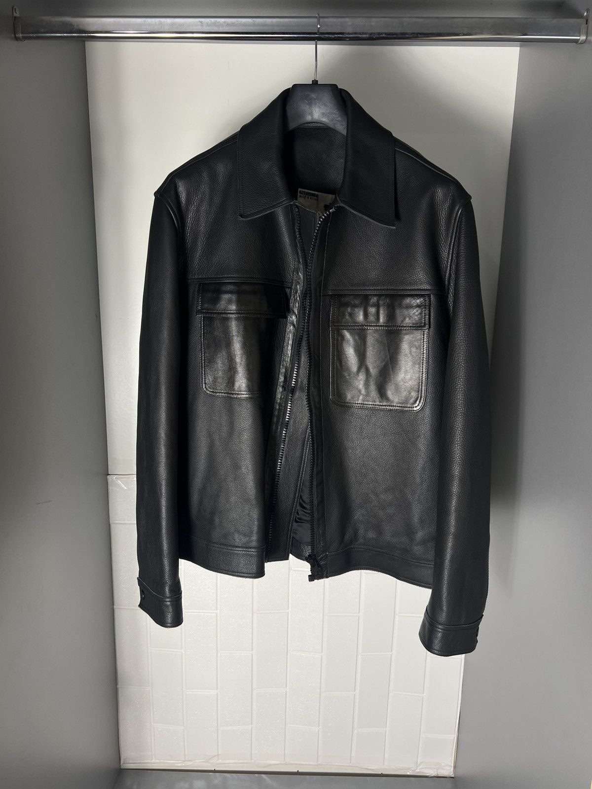 Ted Baker × Vintage VERY RARE TED BAKER LEATHER DESIGNER JACKET JAPAN STYLE Y2K Size US M / EU 48-50 / 2 - 5 Thumbnail