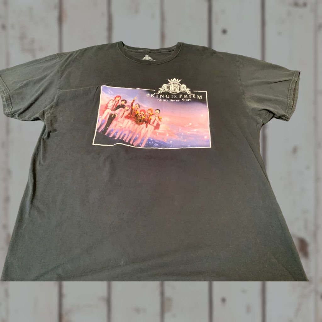 Vintage Loot Anime Lootwear Shiny Seven Stars King of Prism T-Shirt 2XL Men Black Cotton Anime Graphic Short Sleeve Size US XXL / EU 58 / 5 - 1 Thumbnail
