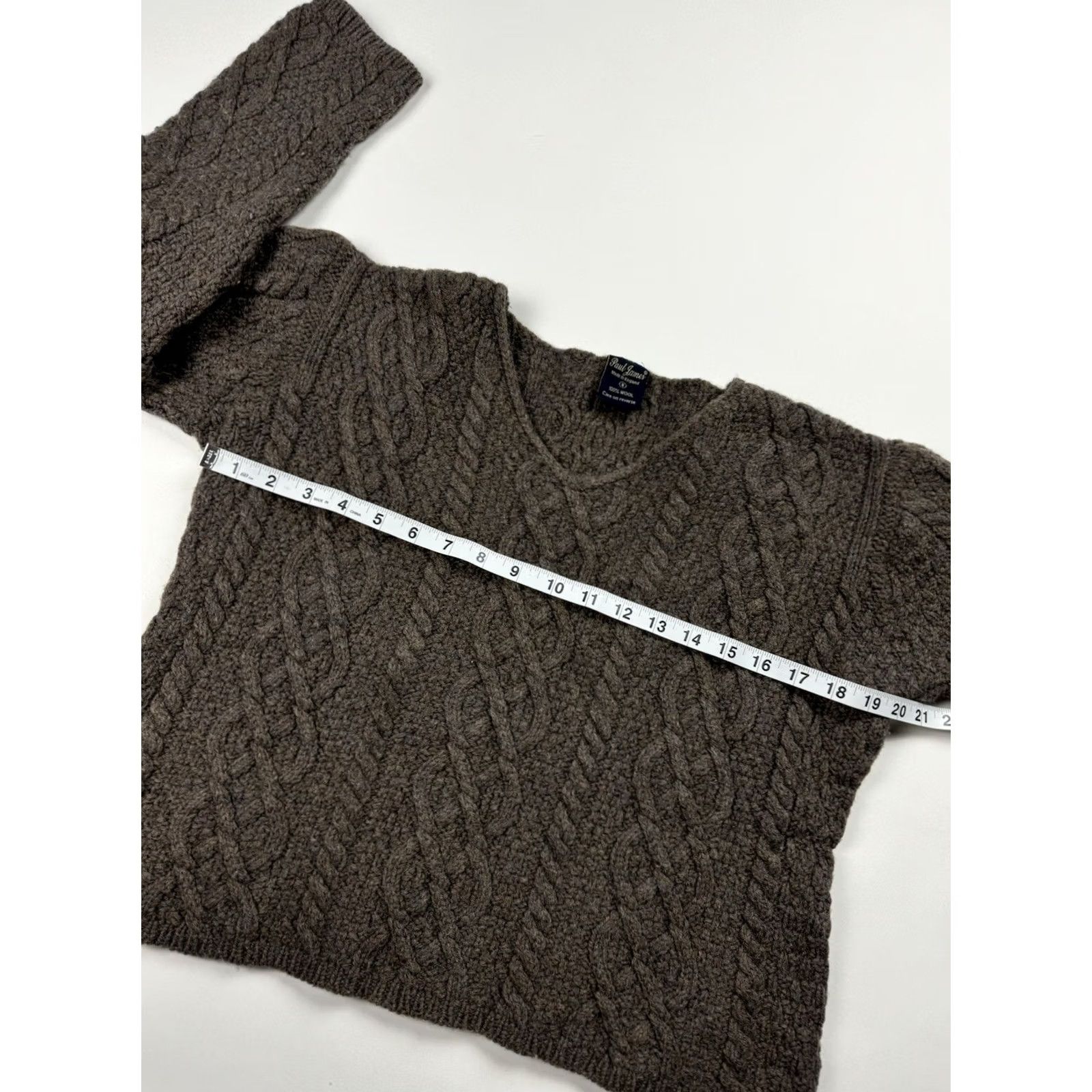 Paul James VINTAGE Paul James Sweater Womens S Brown England Wool Knit Neck Fisherman Women Size S / US 4 / IT 40 - 7 Thumbnail