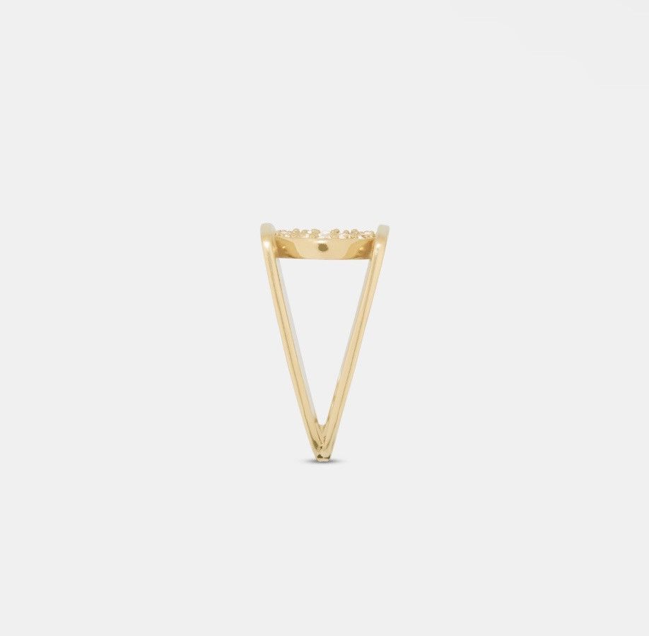 Dior Dior 30 MONTAIGNE RING Gold-Finish Metal Silver-Tone Crystal Size ONE SIZE - 2 Thumbnail