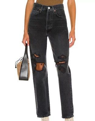 Agolde AGOLDE 90’s Mid Rise Loose Fit Distressed in Vagabond Size 28" / US 6 / IT 42 - 1 Thumbnail