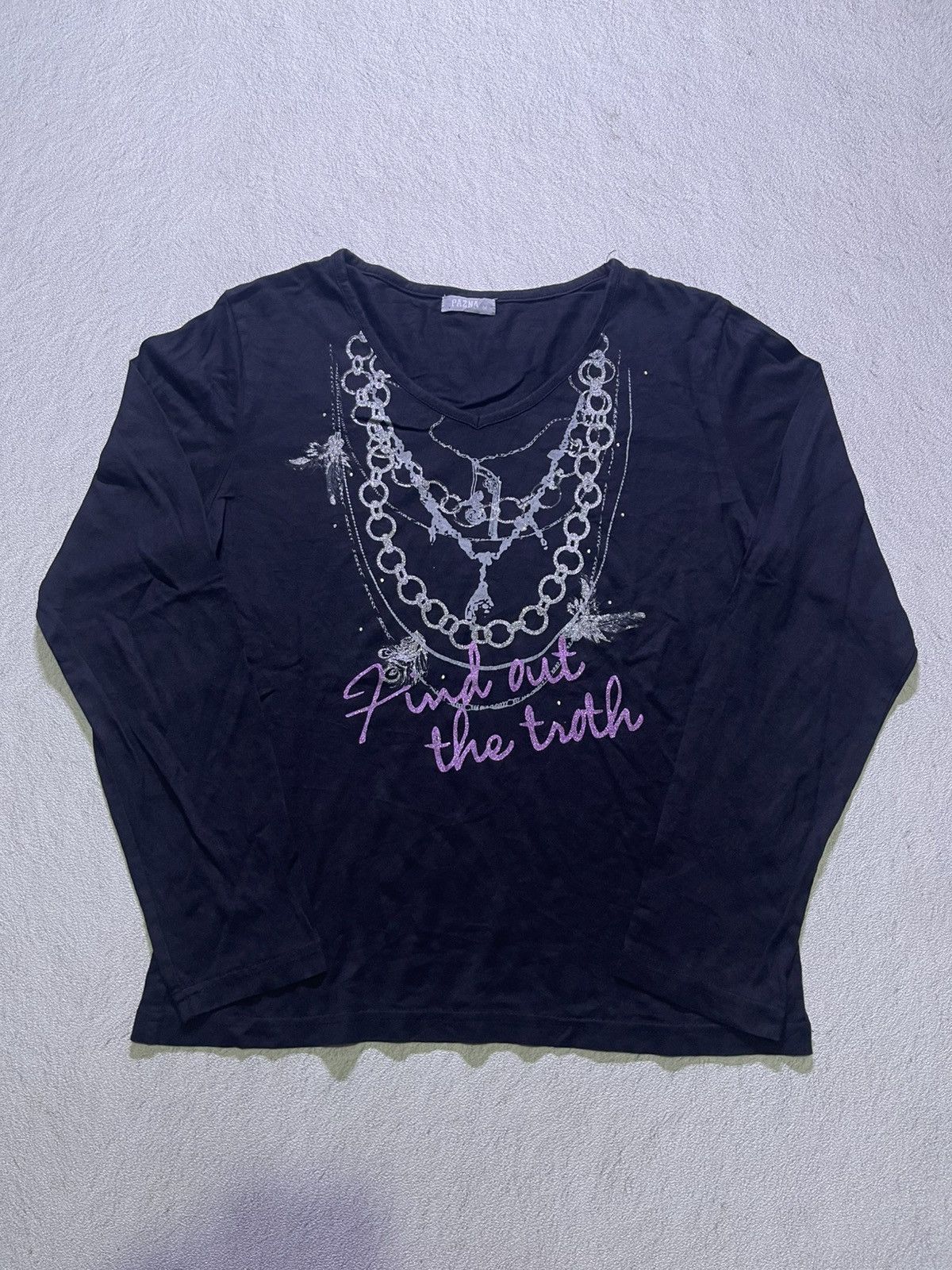 Japanese Brand Y2K PAZNA long sleeve tshirt Size S / US 4 / IT 40 - 1 Thumbnail