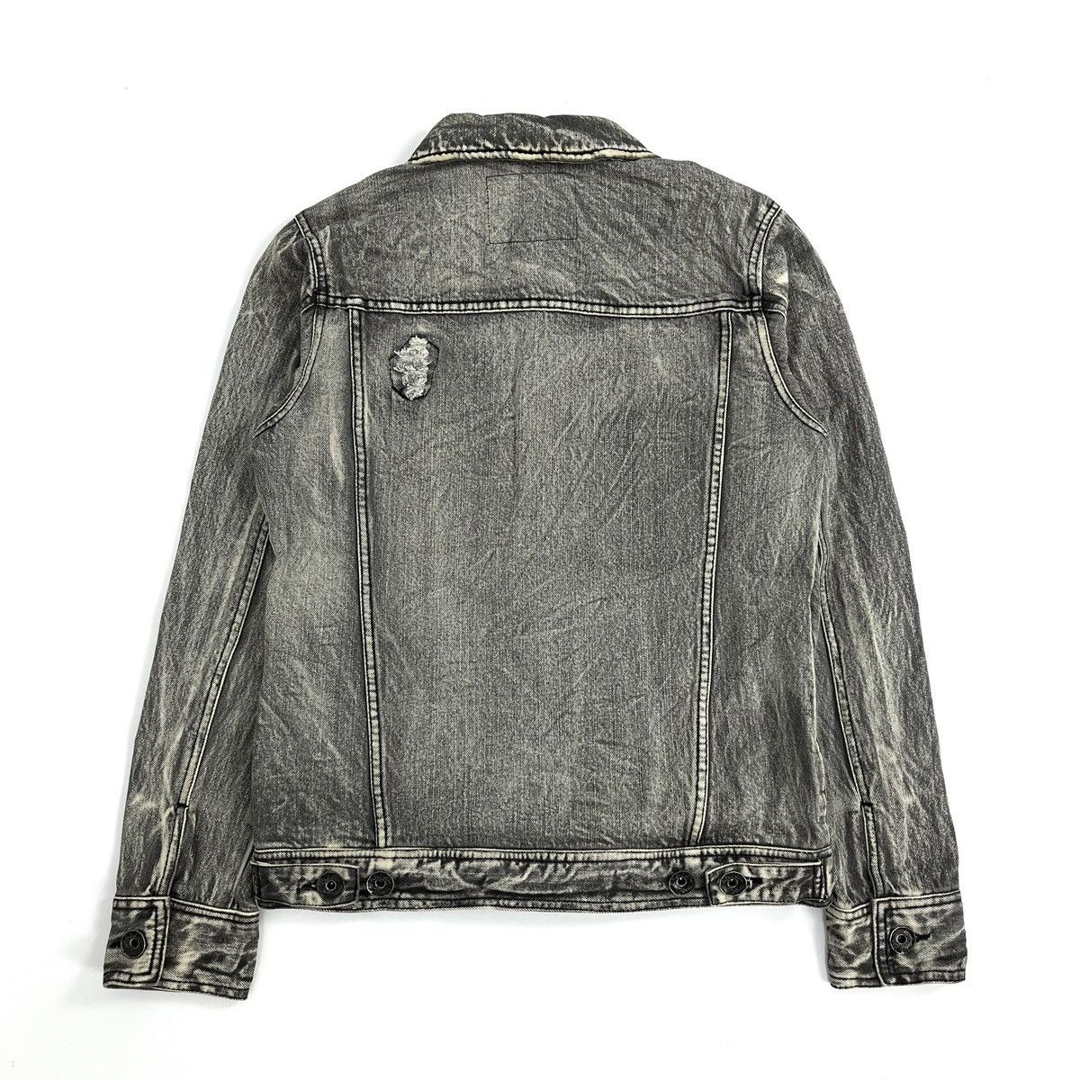 In The Attic 2000s In the Attic Punk Lgb Goa Distressed Denim Jacket Size US M / EU 48-50 / 2 - 16 Thumbnail