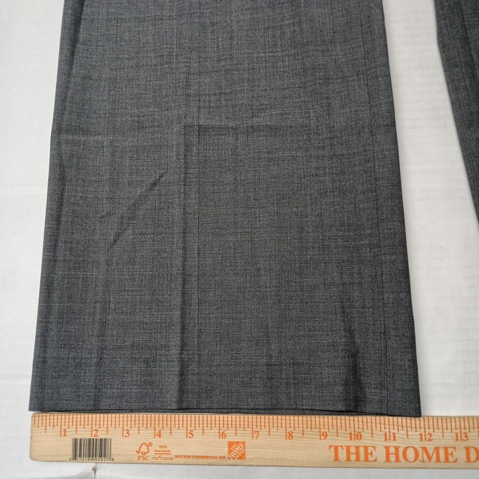 Other Talbots Signature Women High Waist Pants 24W Gray Wool Blend Size 32" / US 10 / IT 46 - 3 Thumbnail