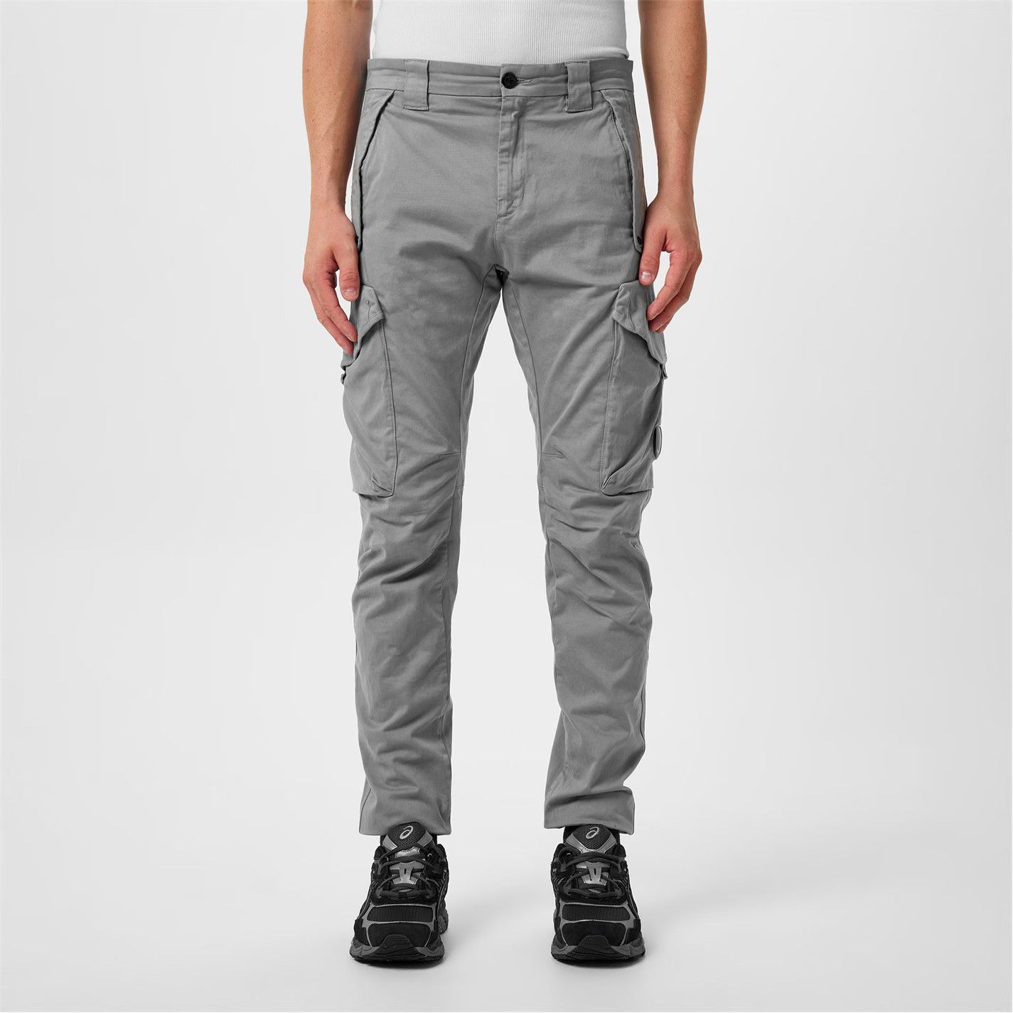 C.P. Company o1g2r1mq0426 Slim Cargo Trousers in Grey Size US 38 / EU 54 - 3 Thumbnail