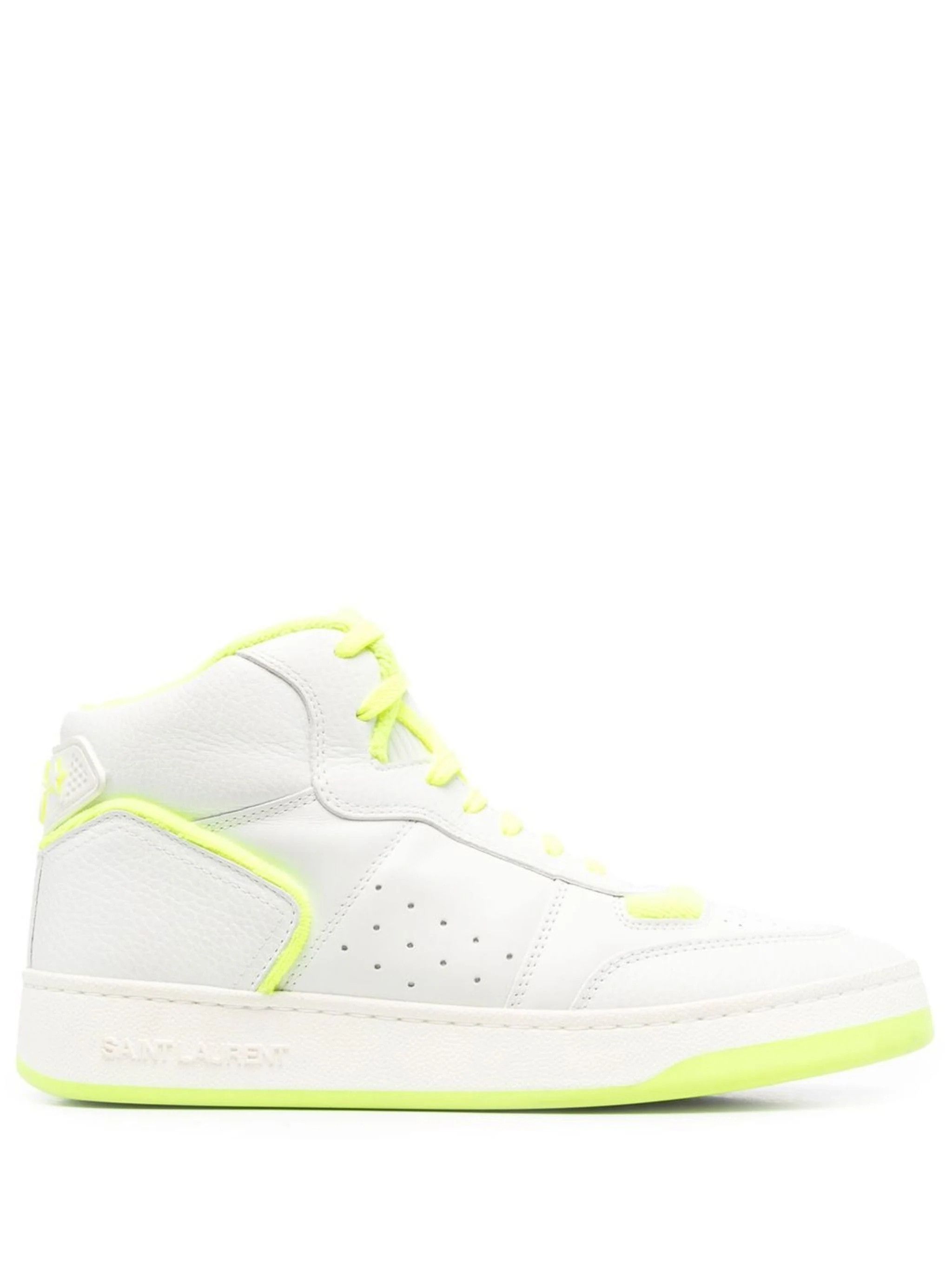 Saint Laurent Paris o1b1hav110824 SLSL/80 Mid-top Sneakers Smooth Grained White Size US 10 / IT 40 - 1 Thumbnail