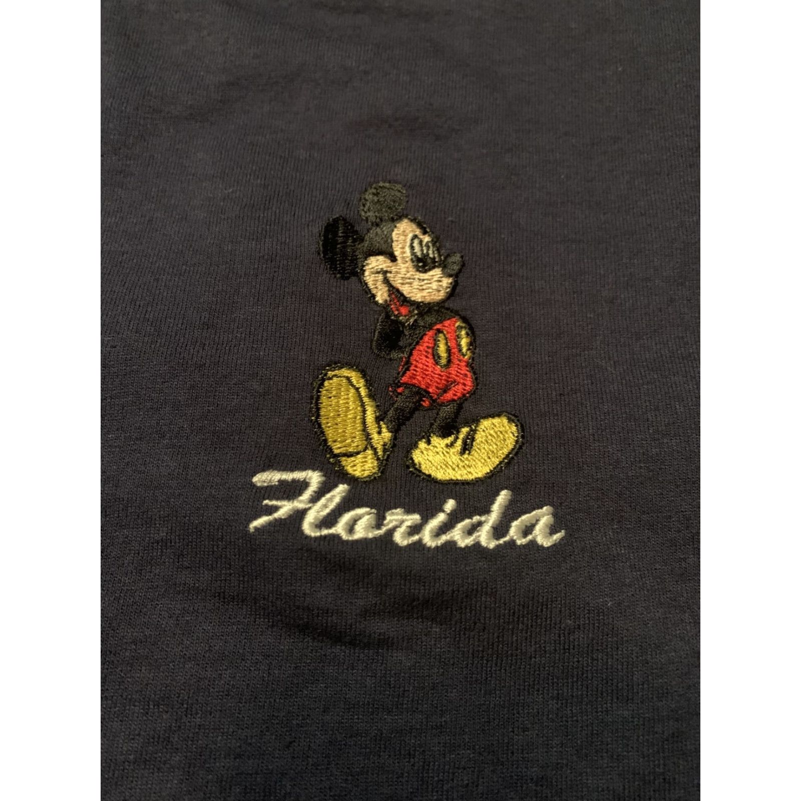 Mickey Unlimited Mickey Unlimited T-Shirt Florida Embroidered Mickey Mouse, Adult Medium, Blue, Regular Size, Men’s Size US M / EU 48-50 / 2 - 2 Thumbnail