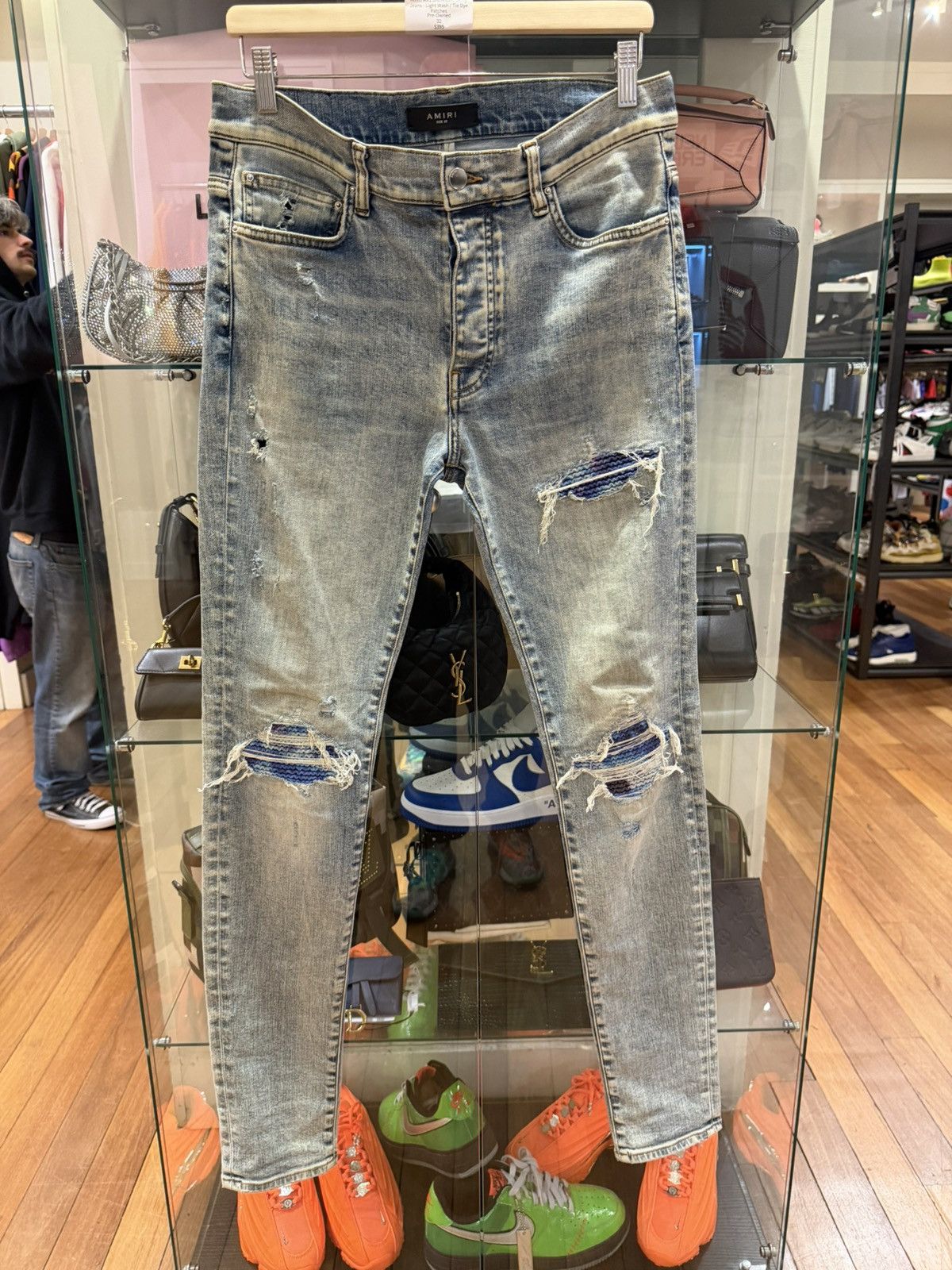 Amiri Amiri Mx1 Tie Dye Patch Jeans | Grailed
