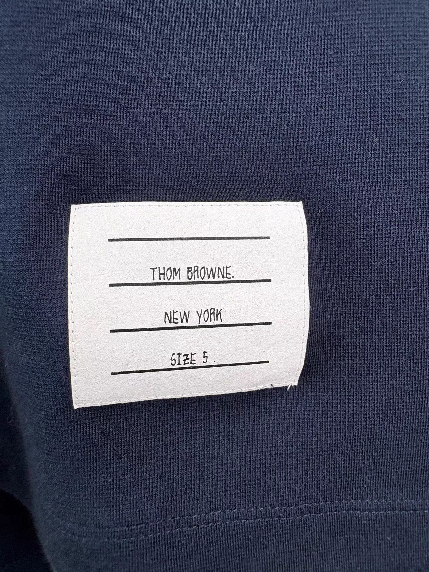 Thom Browne THOM BROWNE Navy Four-Bar Short Sleeve K1 Size US XXL / EU 58 / 5 - 3 Thumbnail