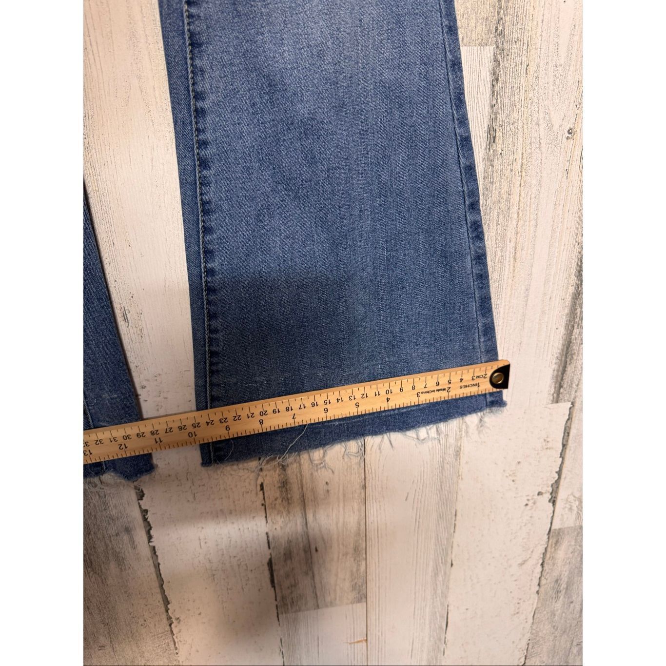 Other Refuge Women’s Medium Wash Flare Jeans Raw Hem – Size M Size 25" / US 0 / IT 36 - 9 Thumbnail