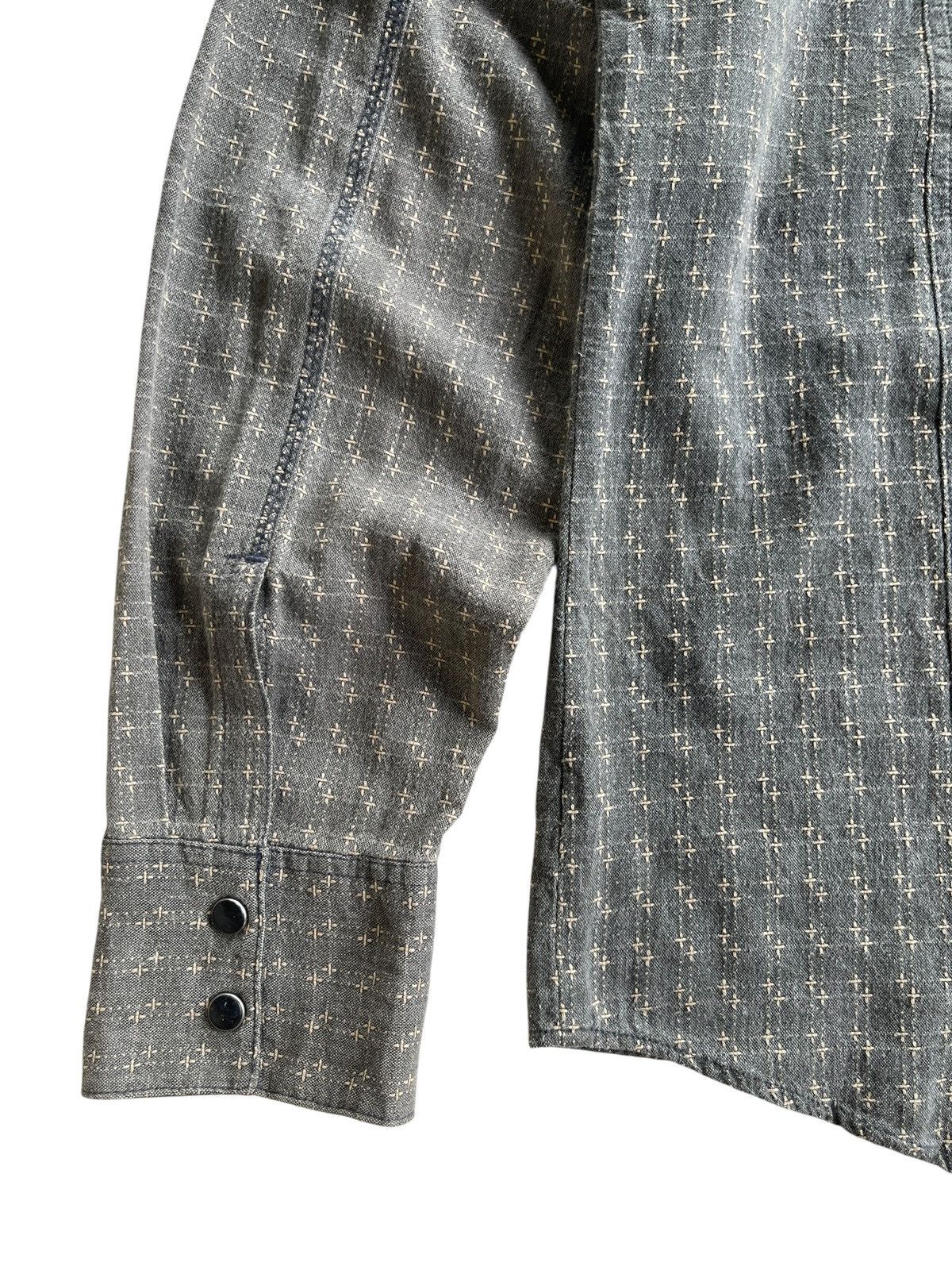Japanese Brand Sraive Sashiko Style Western Shirt Size US L / EU 52-54 / 3 - 6 Thumbnail