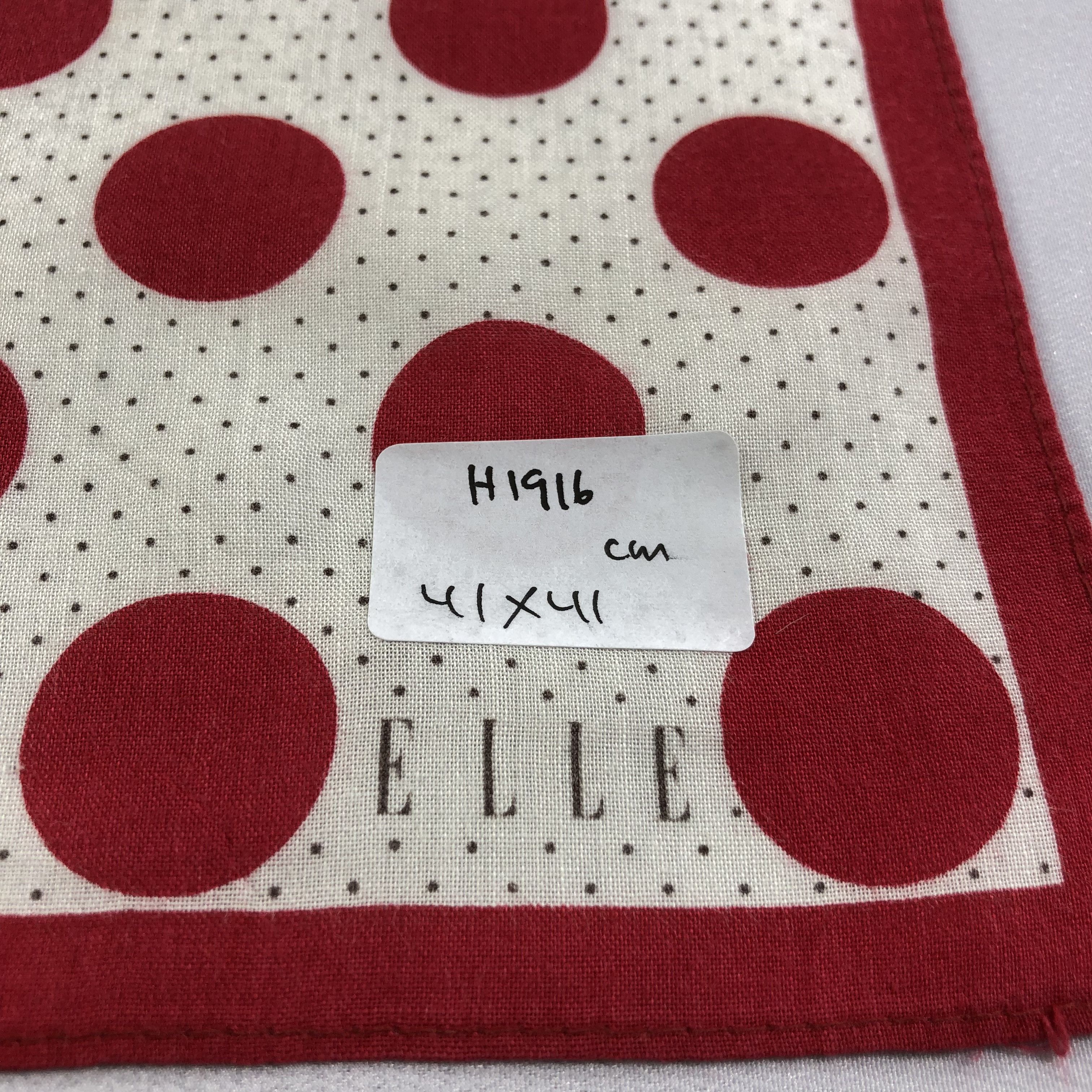 Vintage Elle Polka Dots Handkerchief Neckerchief Bandana H1916 Size ONE SIZE - 5 Thumbnail