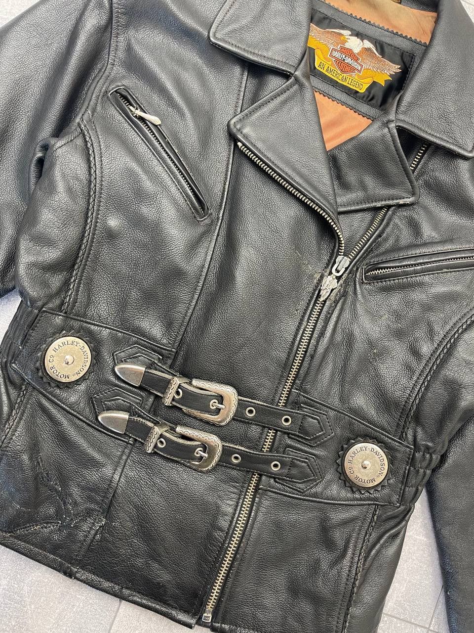 Harley Davidson Harley Davidson Vintage Leather Jacket Size S / US 4 / IT 40 - 14 Thumbnail