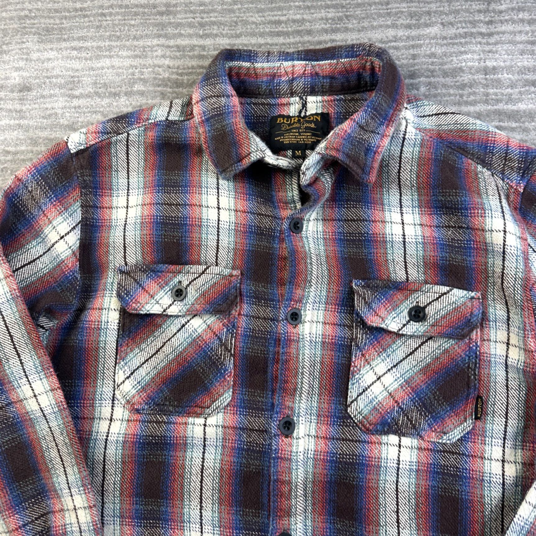 Burton Burton Shirt Mens M Red Flannel Button-Up Casual Outdoor Shirt Size US M / EU 48-50 / 2 - 3 Thumbnail