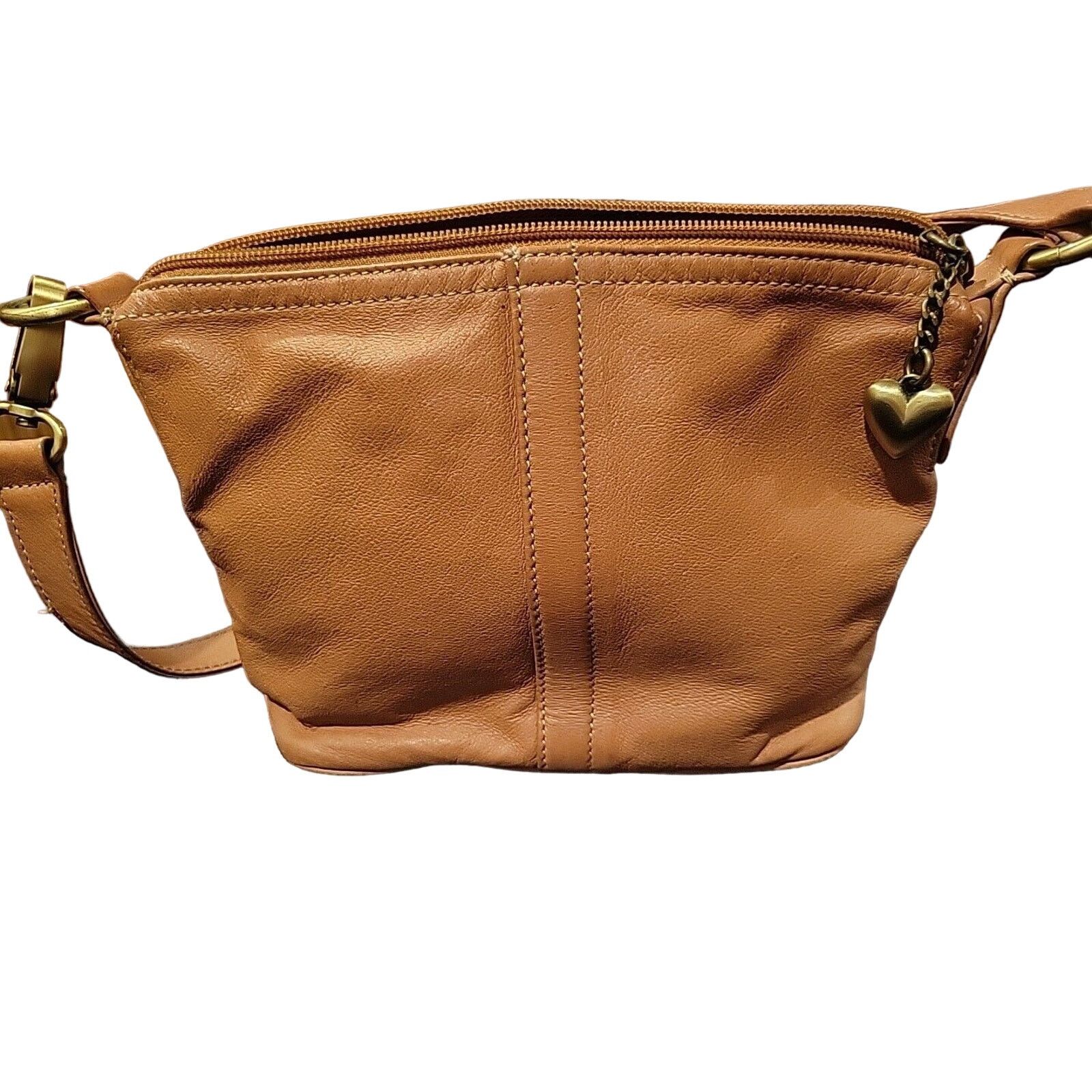 St. Johns Bay St. Johns Bay Genuine Tan Leather Purse Bag Great Condition Size ONE SIZE - 10 Thumbnail