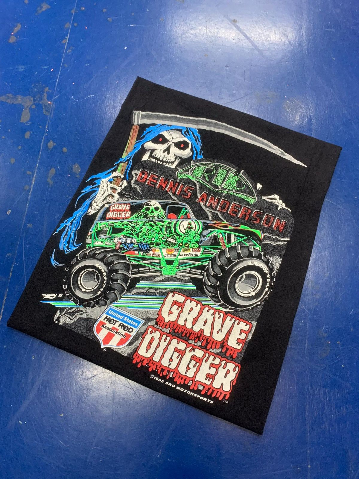 Vintage VINTAGE GRAVE DIGGER 1995 Size US XL / EU 56 / 4 - 1 Thumbnail