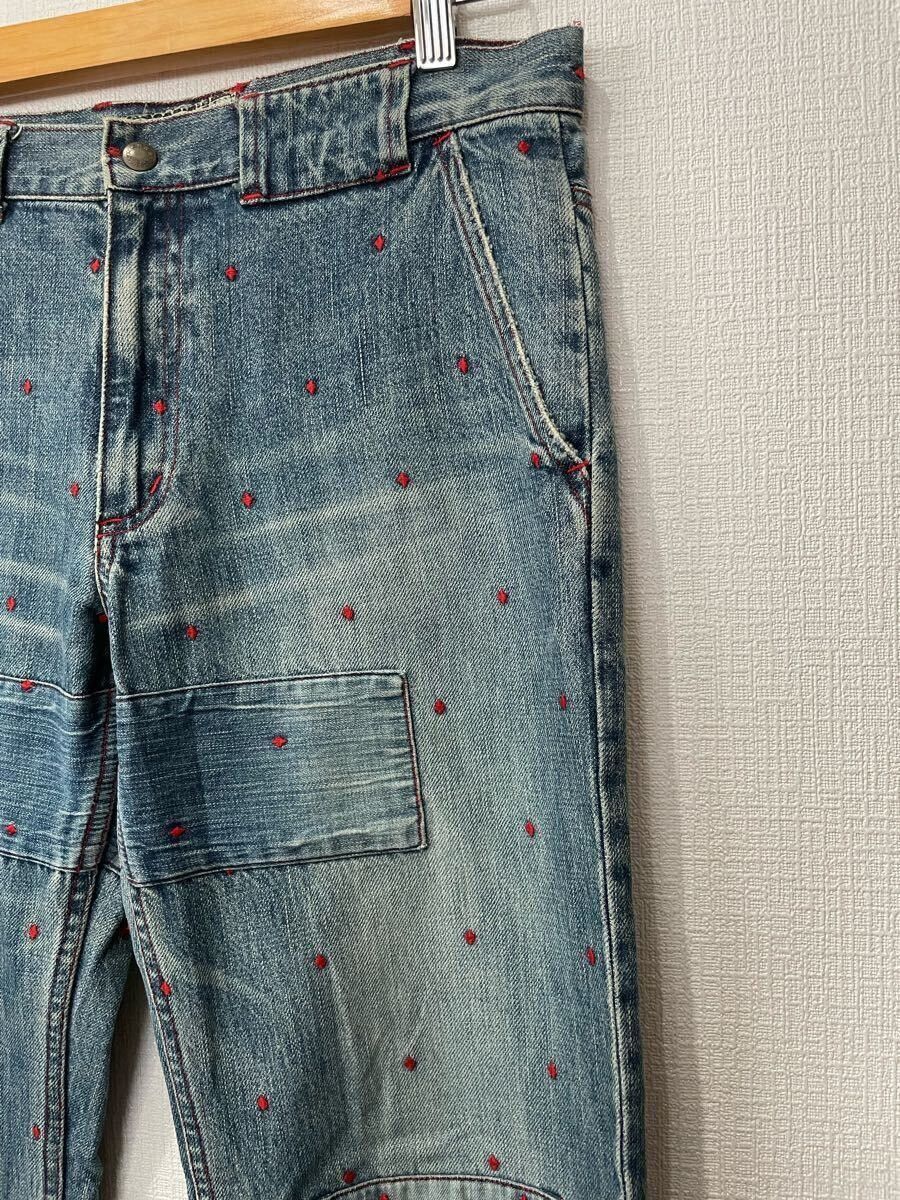 Undercover UNDERCOVER 02ss Haze Period Diamond Patchwork Denim US 30 Size US 30 / EU 46 - 3 Thumbnail