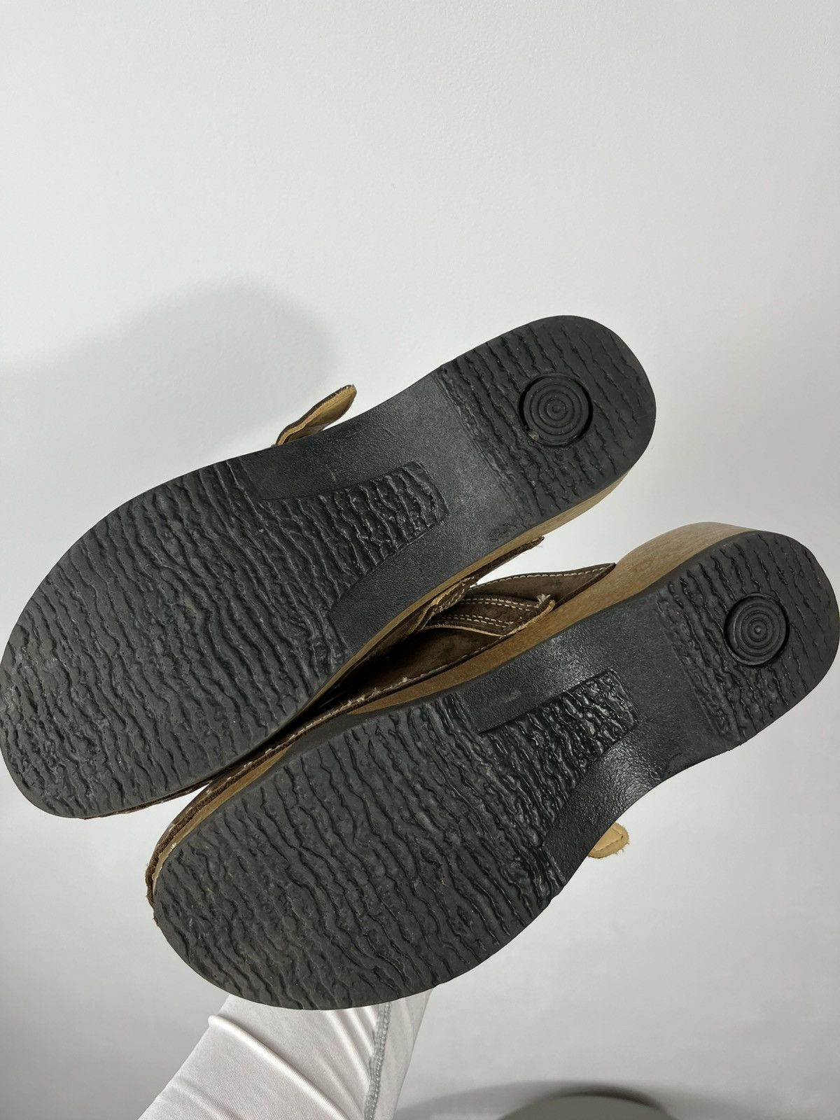 Other Leather Wooden Sole Clogs Buckle Shoes EU 42.5 US 9.5 Size US 9.5 / EU 42-43 - 12 Thumbnail