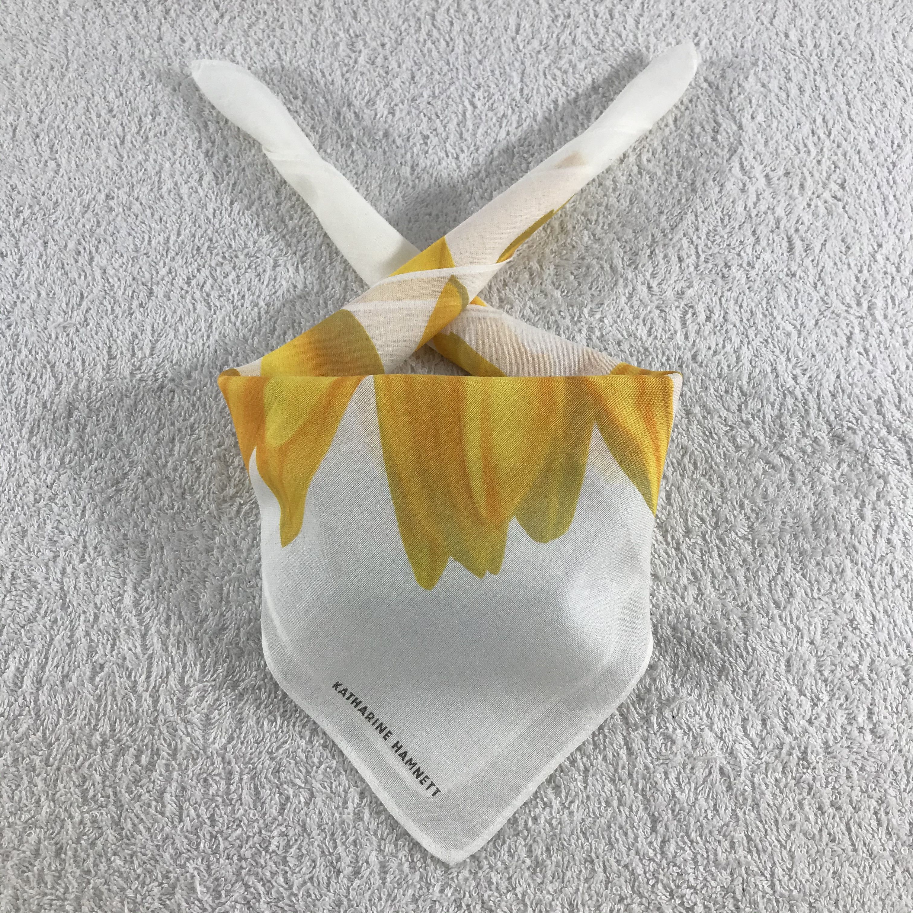 Katharine Hamnett London × Vintage Katharine Hamnett Bandana / Handkerchief / Neckerchief -S354 Size ONE SIZE - 3 Thumbnail