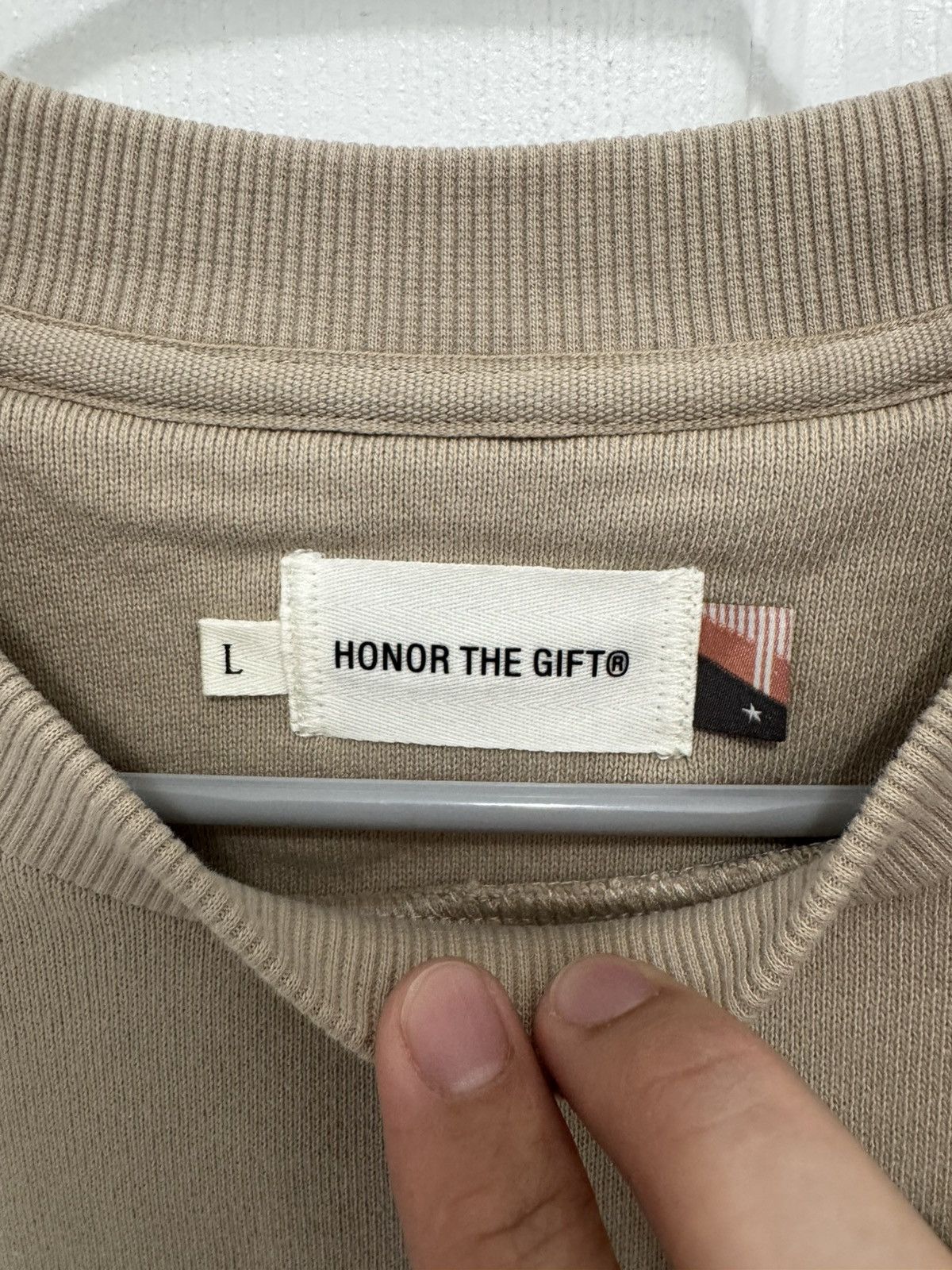 Honor the Gift Honor The Gift Terry Crew Neck Stone Size US L / EU 52-54 / 3 - 3 Thumbnail