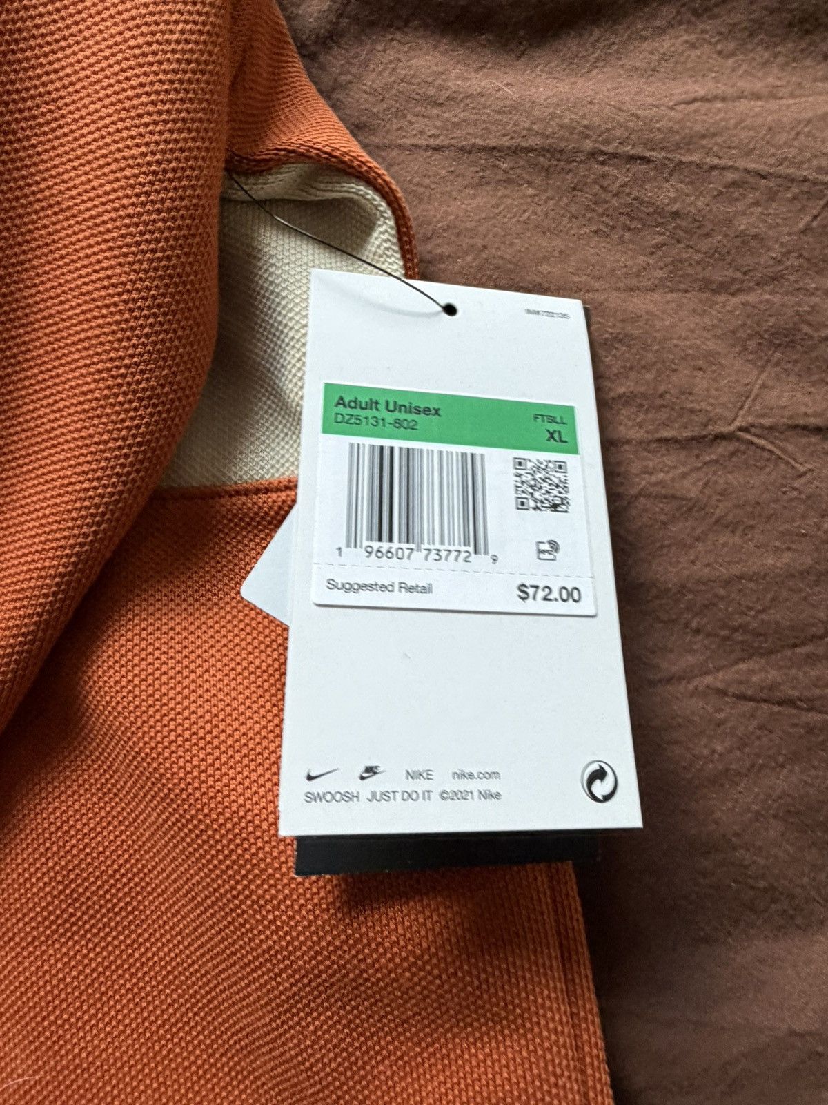 Nike Nike Men's Texas Longhorns Burnt Orange Rugby Polo Size US XL / EU 56 / 4 - 5 Thumbnail