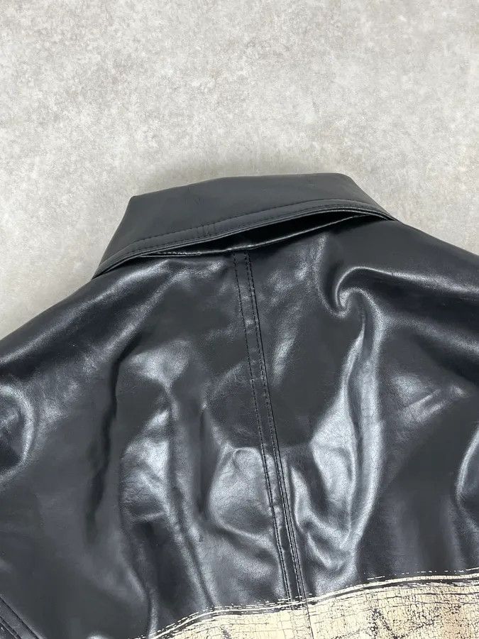 Moschino 2000s Moschino Black Painted Effect Light Jacket Size M / US 6-8 / IT 42-44 - 7 Thumbnail