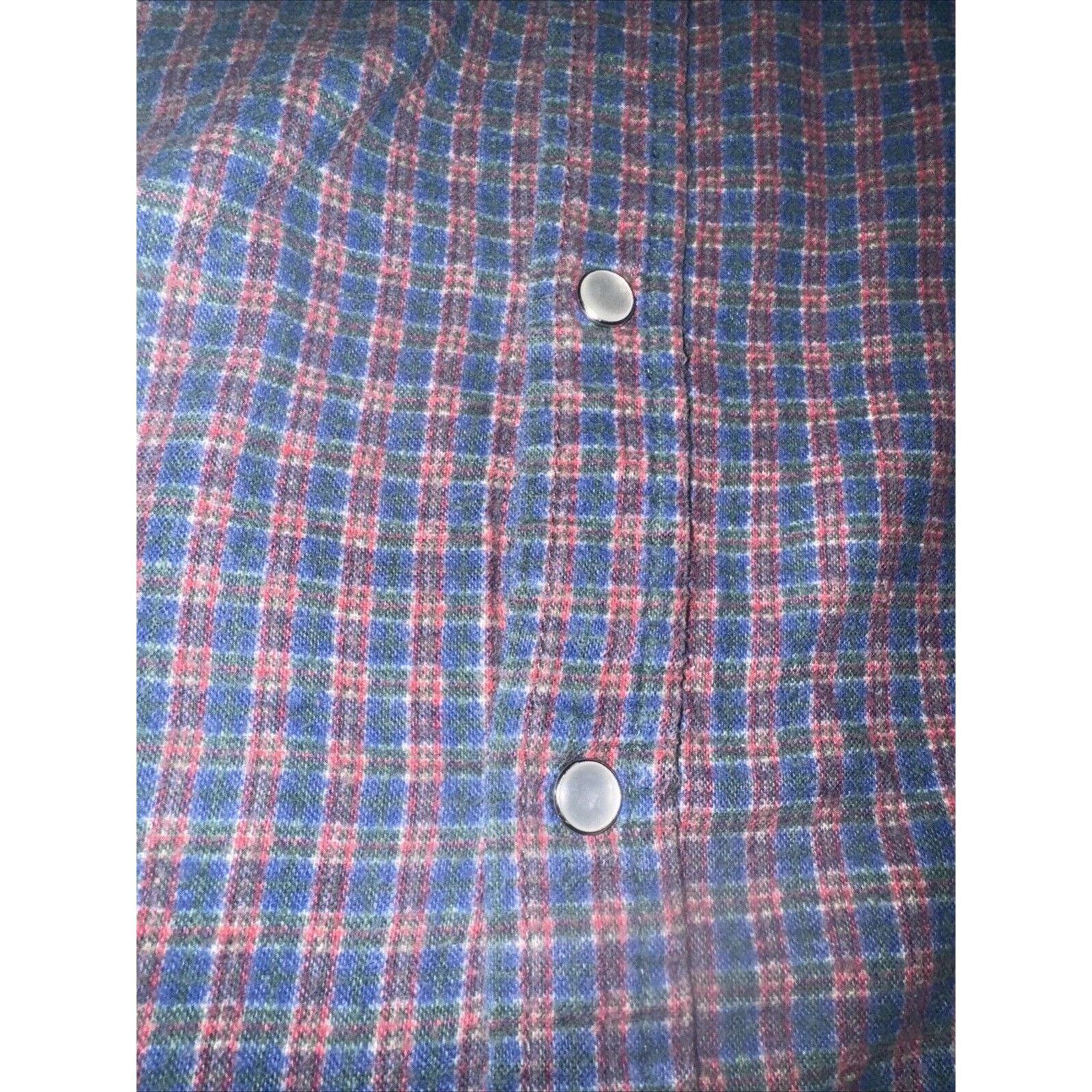 Haband Haband Men’s Flannel Shirt Plaid 2XL 23x29 Pearl Snaps Size US XXL / EU 58 / 5 - 2 Thumbnail
