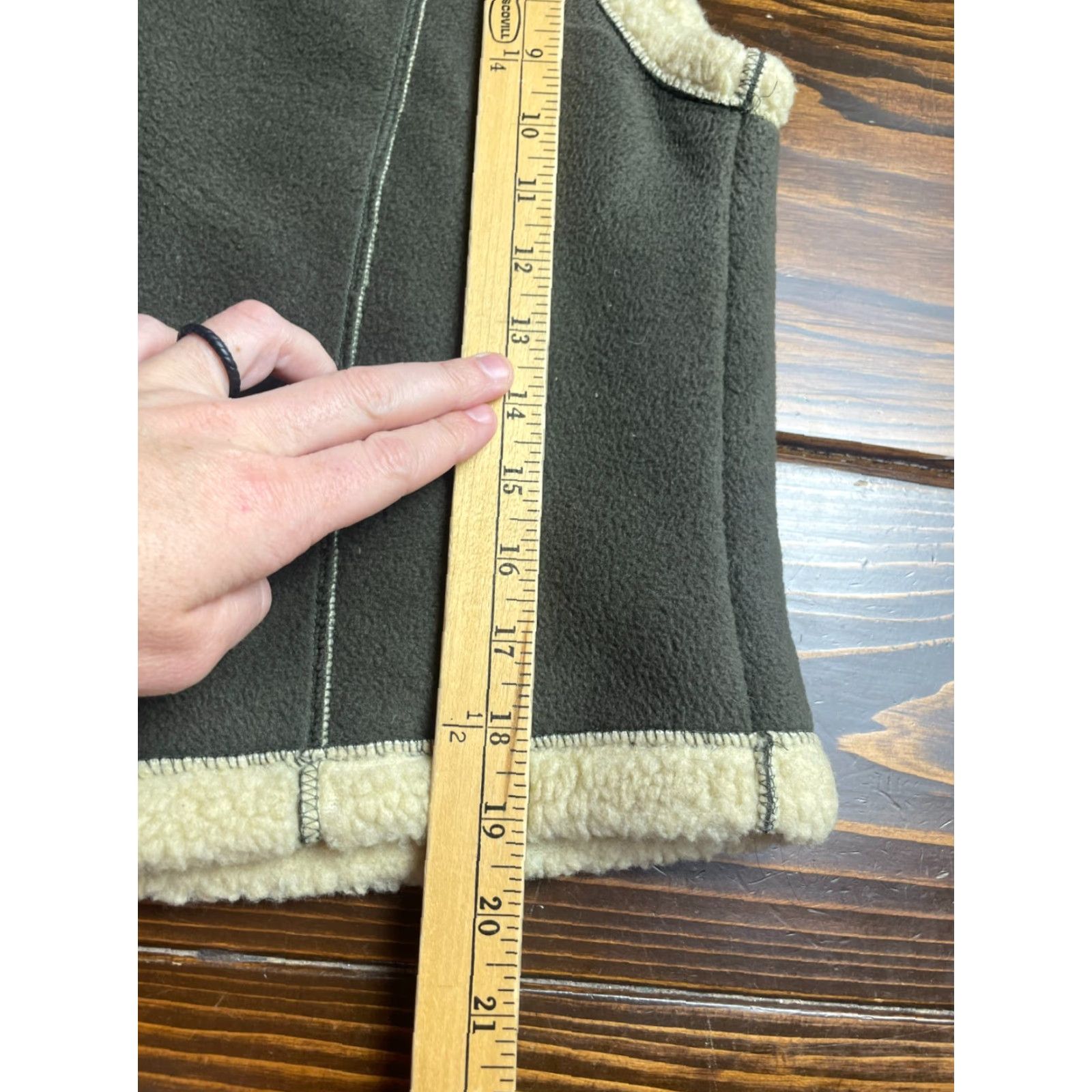 Vintage Barrage Jacket Women's Size Small Green Cream Full Zip Vest Fleece Size S / US 4 / IT 40 - 7 Thumbnail