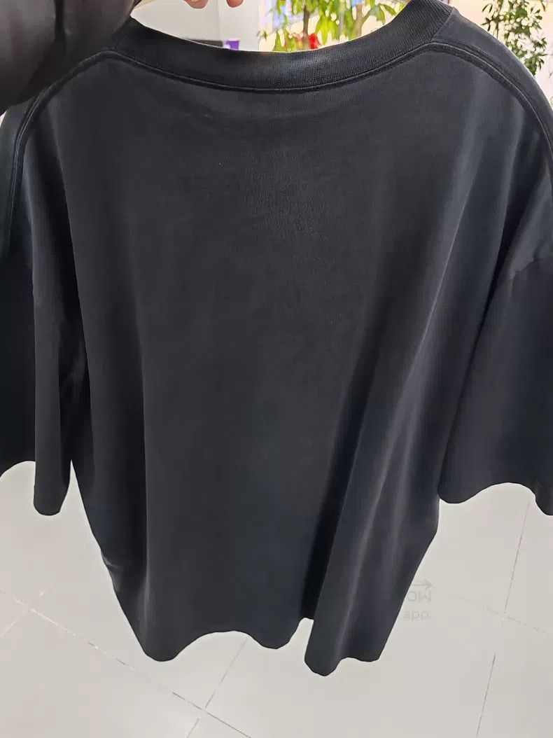 Balenciaga Balenciaga Black Embroidered Logo Short Sleeve T-Shirt Size US M / EU 48-50 / 2 - 2 Thumbnail