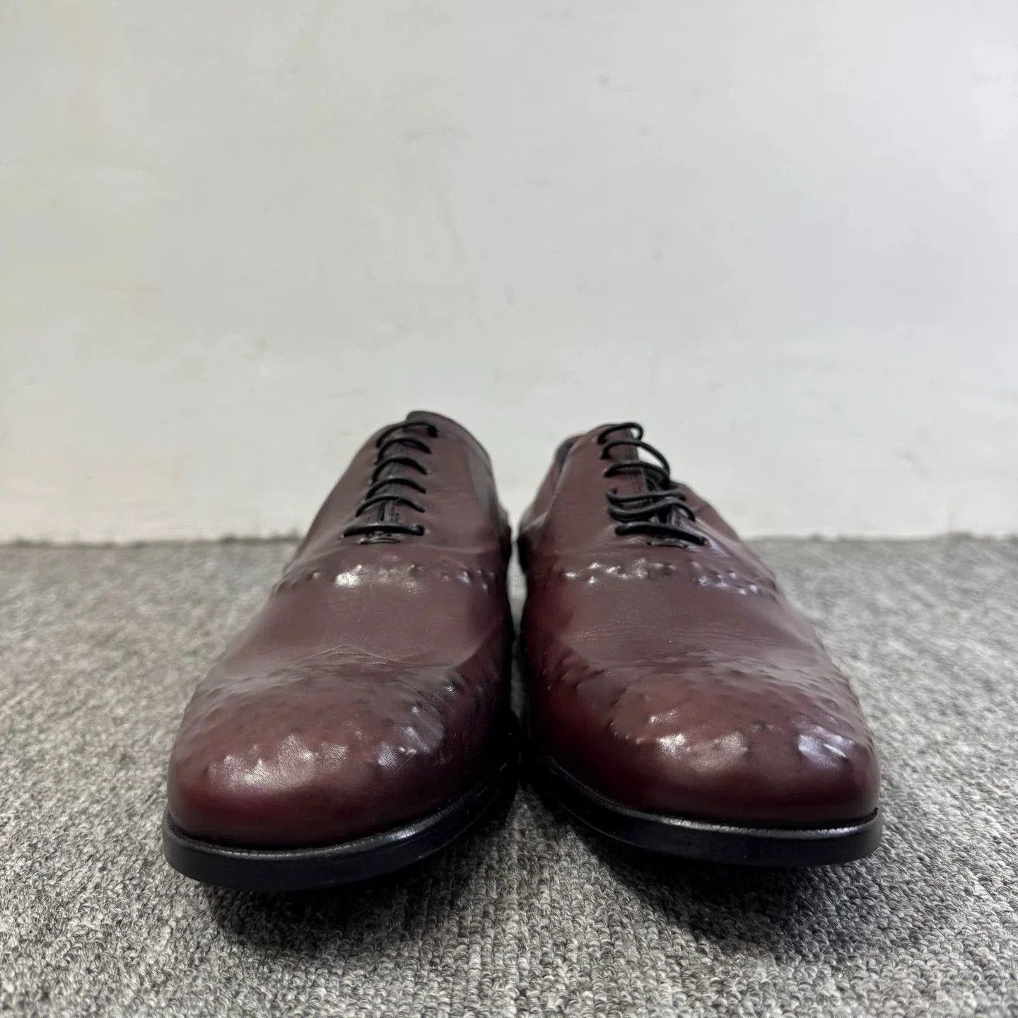 Alexander McQueen Brown Textured Formal Lace-Up Shoes Size 7. Size US 7 / EU 40 - 2 Thumbnail