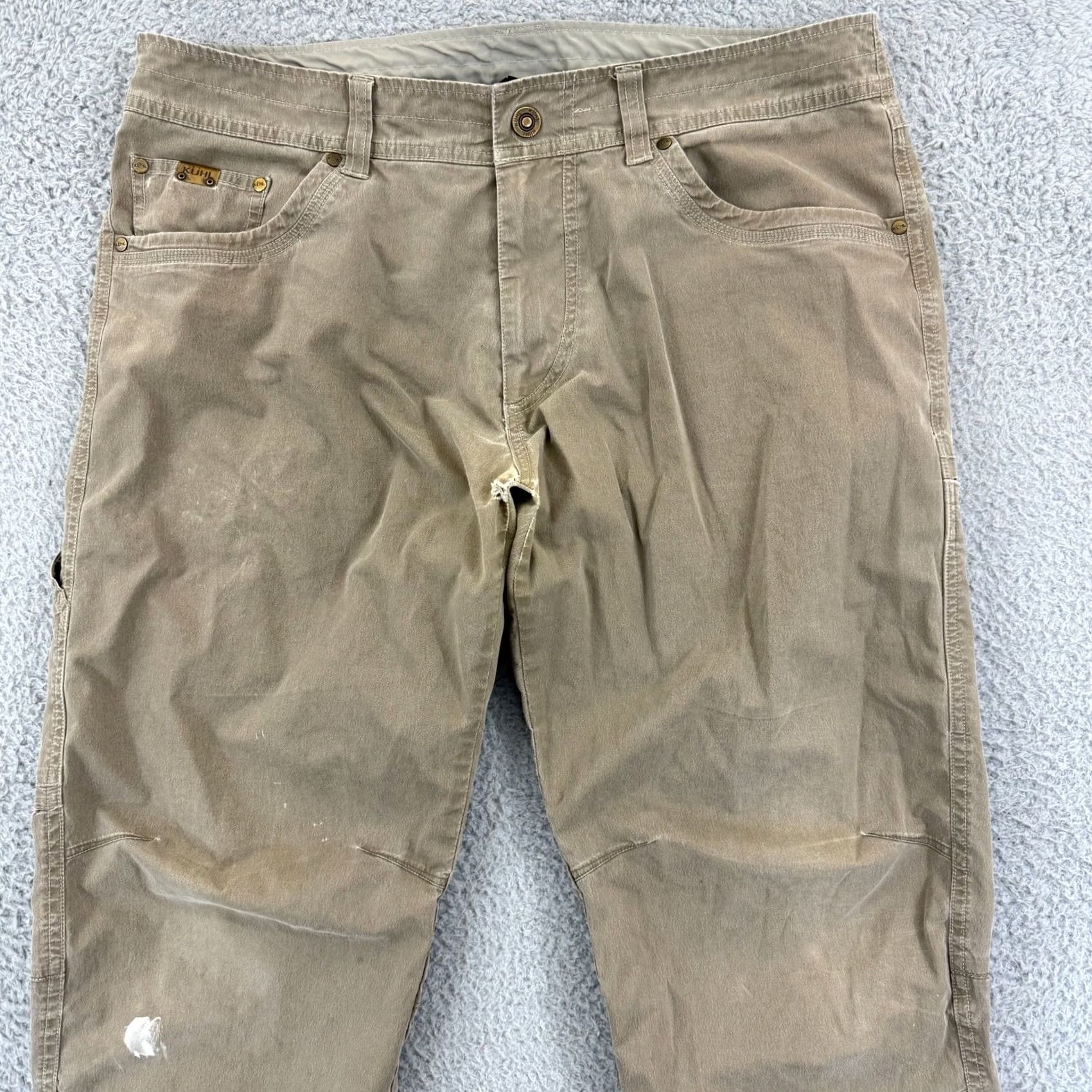 Vintage Kuhl Revolvr Pants Mens 36x32 Brown Straight Hiking Outdoor Casual Chino Regular Baseball N/A Size US 36 / EU 52 - 3 Thumbnail