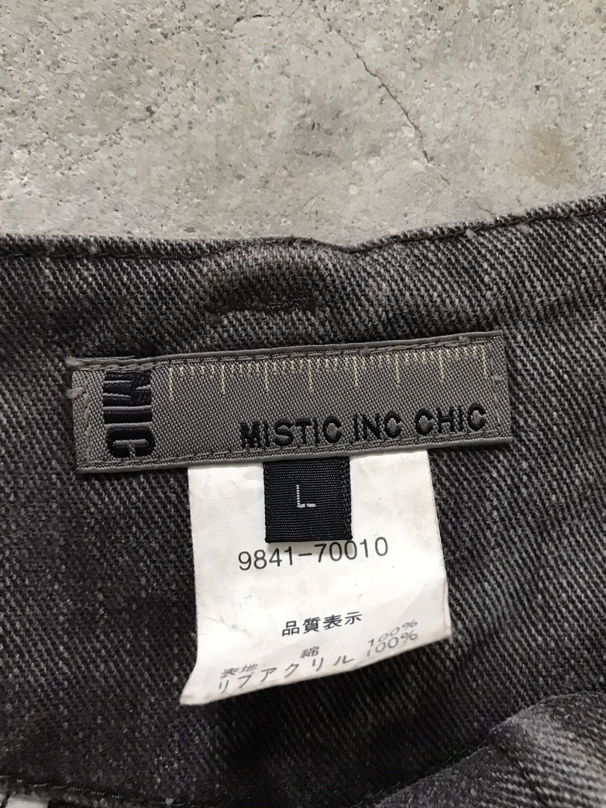 Japanese Brand MIC Mistic Inc Chic Japan Faded Creases Designed Denim Jeans Size US 34 / EU 50 - 11 Thumbnail