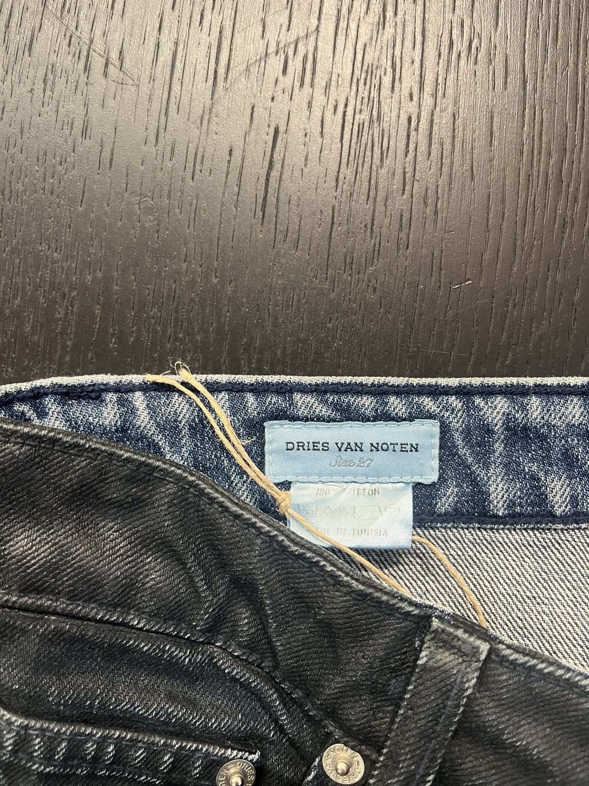 Dries Van Noten Dries van Noten Waxed Bi-Color Denim Size US 30 / EU 46 - 6 Thumbnail