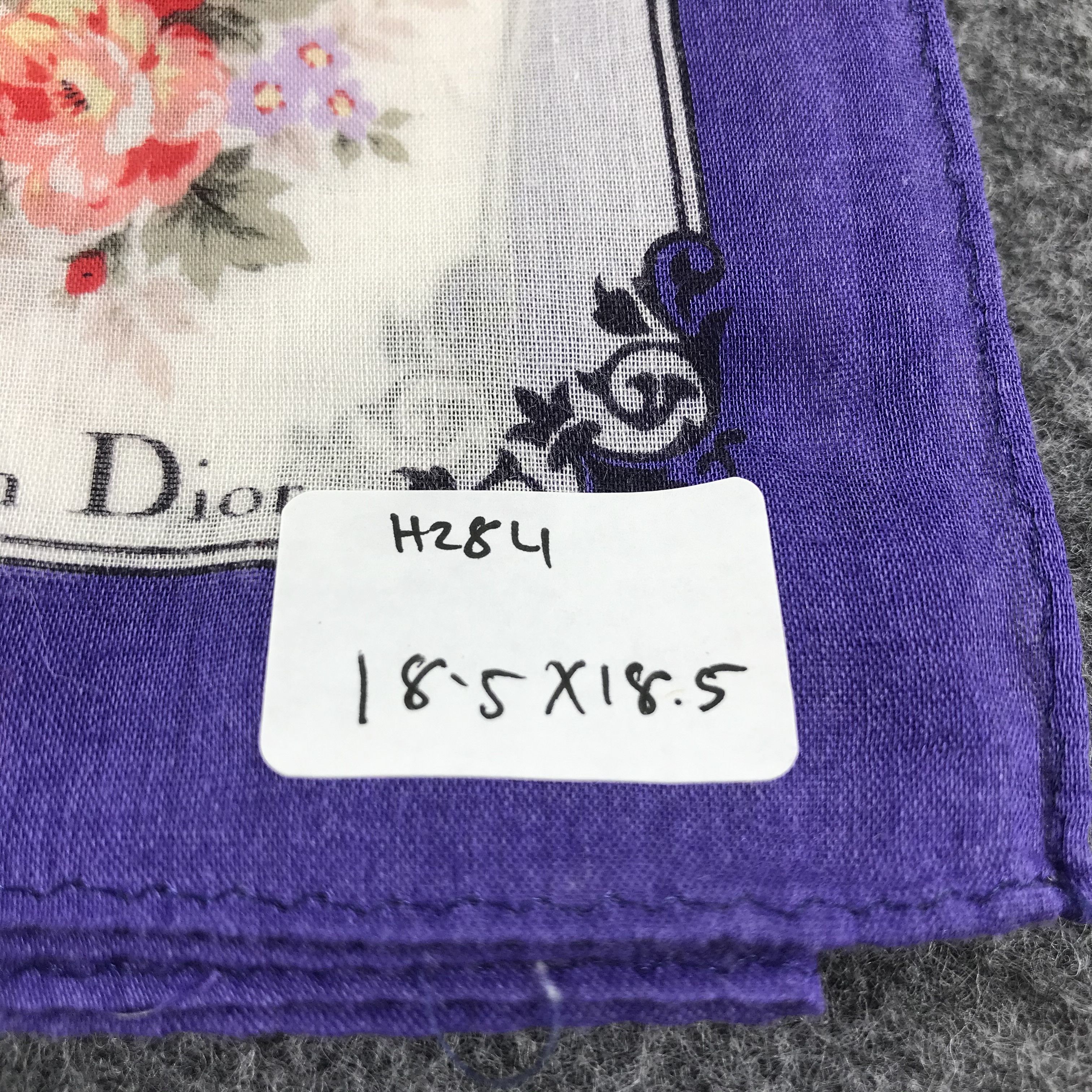 Christian Dior Monsieur Christian Dior Handkerchief Neckerchief Bandana H284 Size ONE SIZE - 9 Thumbnail