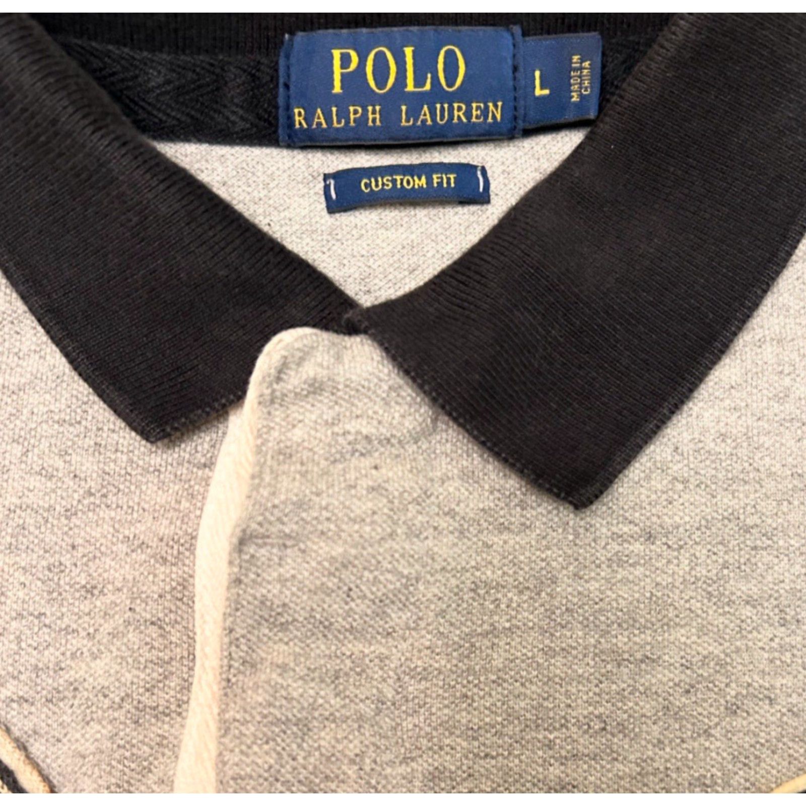 Polo Ralph Lauren VINTAGE Polo Ralph Lauren Football RLPC Collared Polo Shirt Mens Large Gray 90s Hip Hop Outdoor Polo Ralph Lauren Big Pony Shirt Mens Large Size US L / EU 52-54 / 3 - 3 Thumbnail