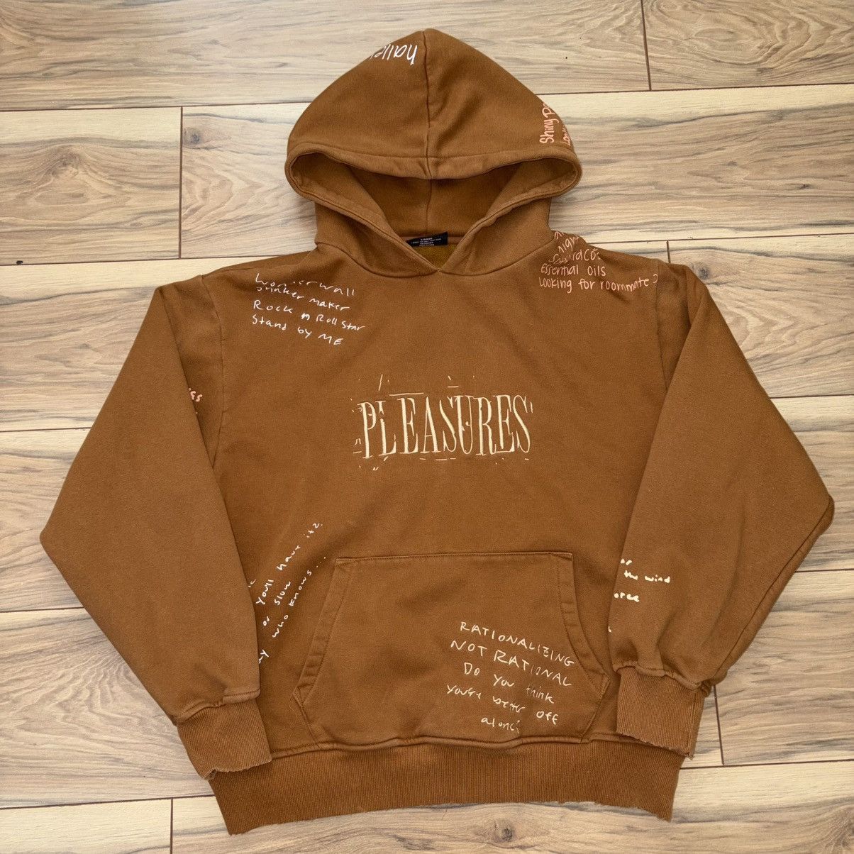 Pleasures Pleasures Now Remote Brown Hoodie Sweatshirt Size US L / EU 52-54 / 3 - 2 Thumbnail