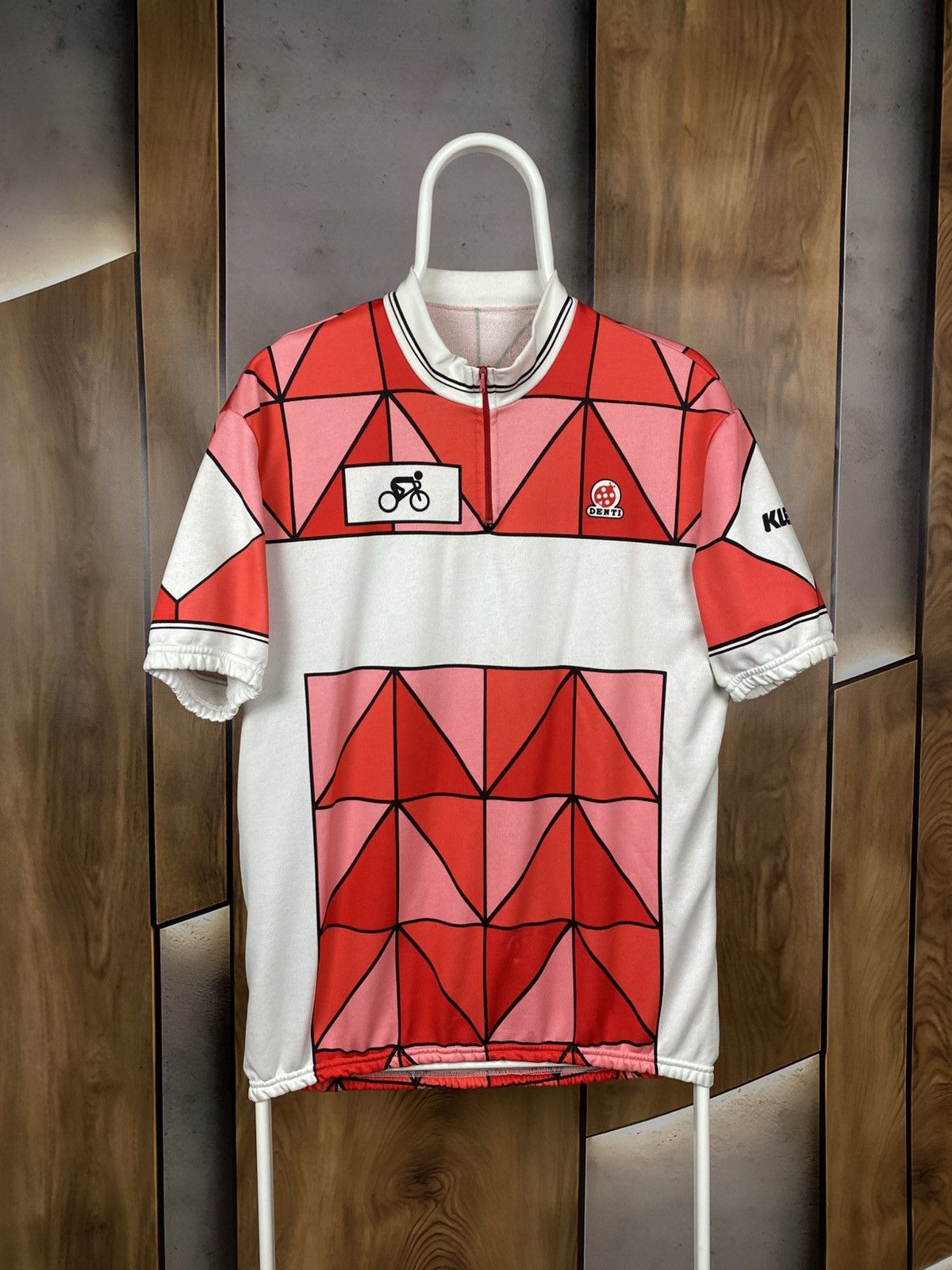 Vintage 🏁Polo T-Shirt Denti Racing Bicycle Sport Tee🏁 Size US M / EU 48-50 / 2 - 1 Thumbnail