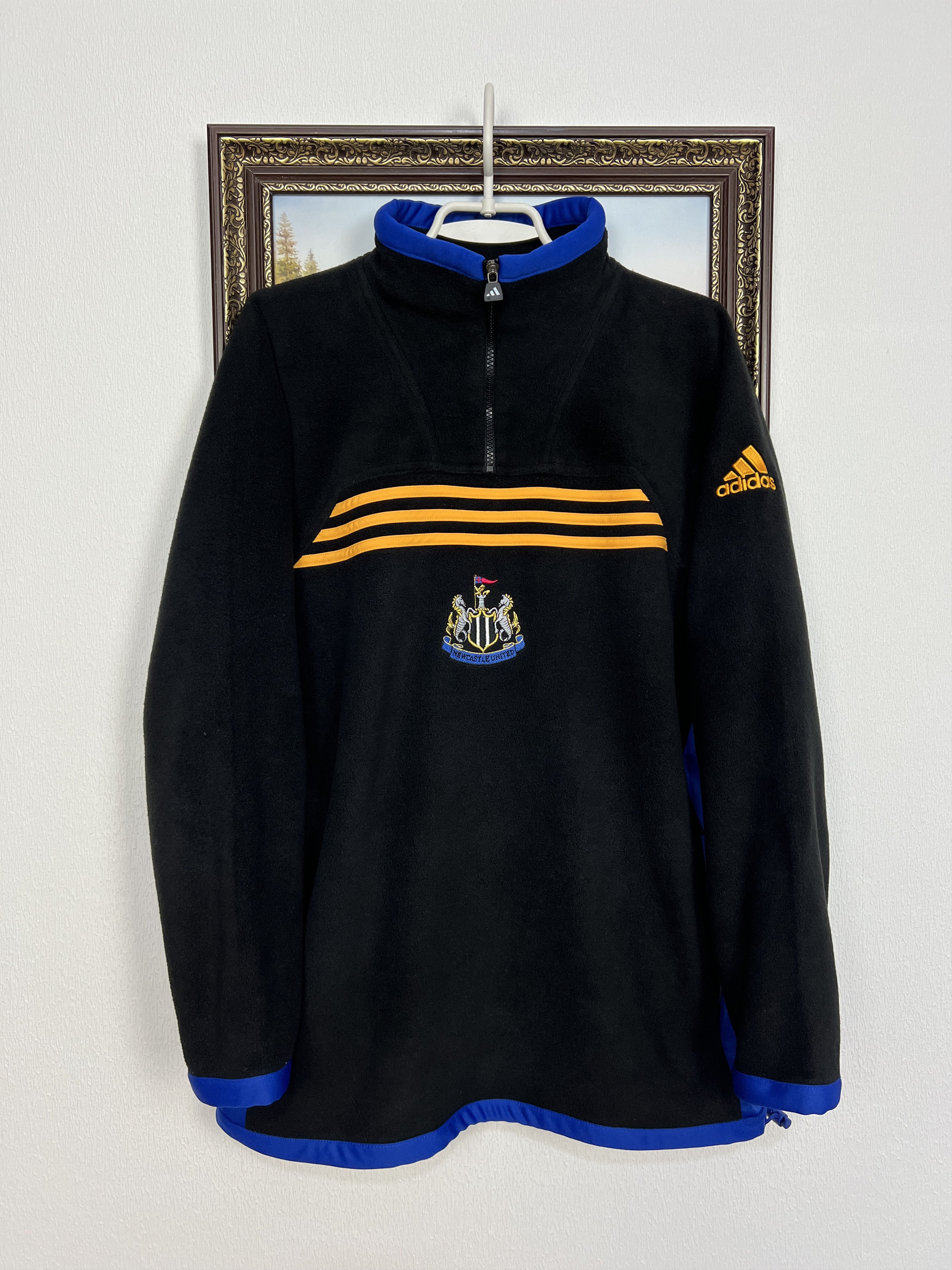 Adidas Vintage Newcastle United Football Fleece Jacket Track Top Size US M / EU 48-50 / 2 - 1 Thumbnail