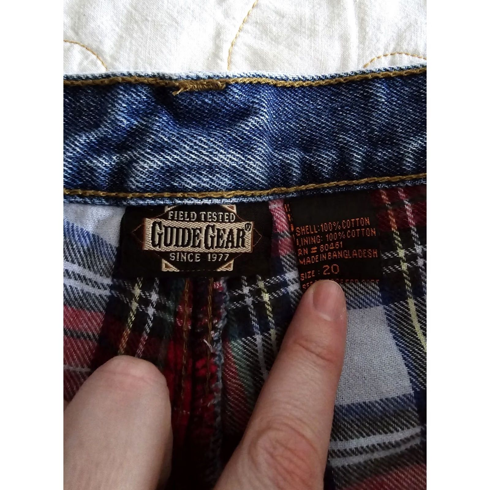 Vintage VINTAGE Guide Gear Flannel Lined Mom Jeans Womens 20W Plus Size High Rise 36x30 1990s Cotton Nature Girl Mens/Womens Size 42" / US 20 - 7 Thumbnail