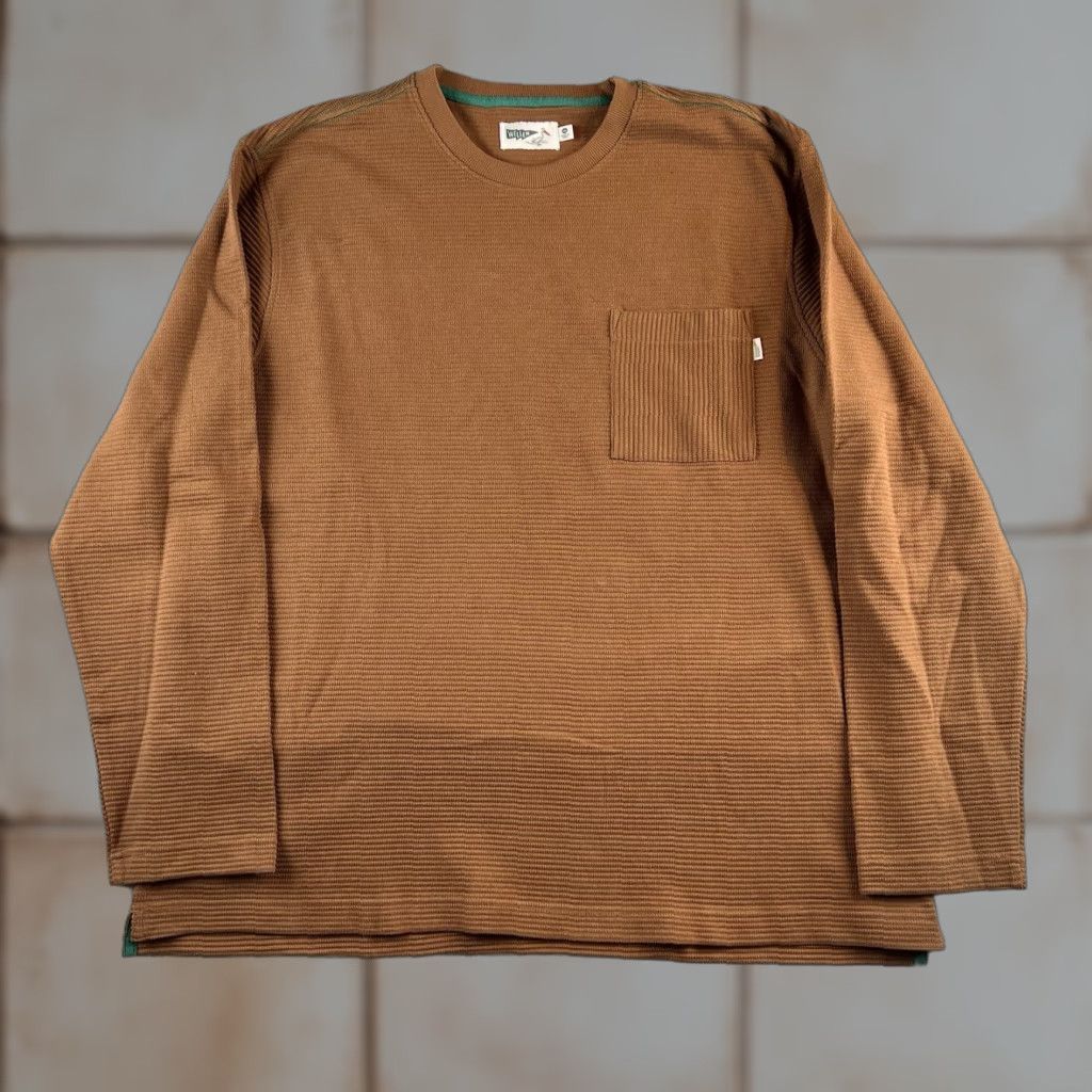 Vintage Wellen Sweatshirt Mens XXL Knit Crew Neck Lightweight Pullover Brown Solid Beach Outdoor Classic Hiking Walking Size US XXL / EU 58 / 5 - 1 Thumbnail