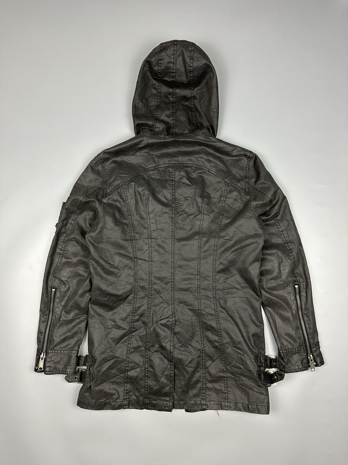 Seditionaries × semanticdesign Seditionaries Semantic Design Black Waxed Hooded Jacket Size US M / EU 48-50 / 2 - 2 Thumbnail