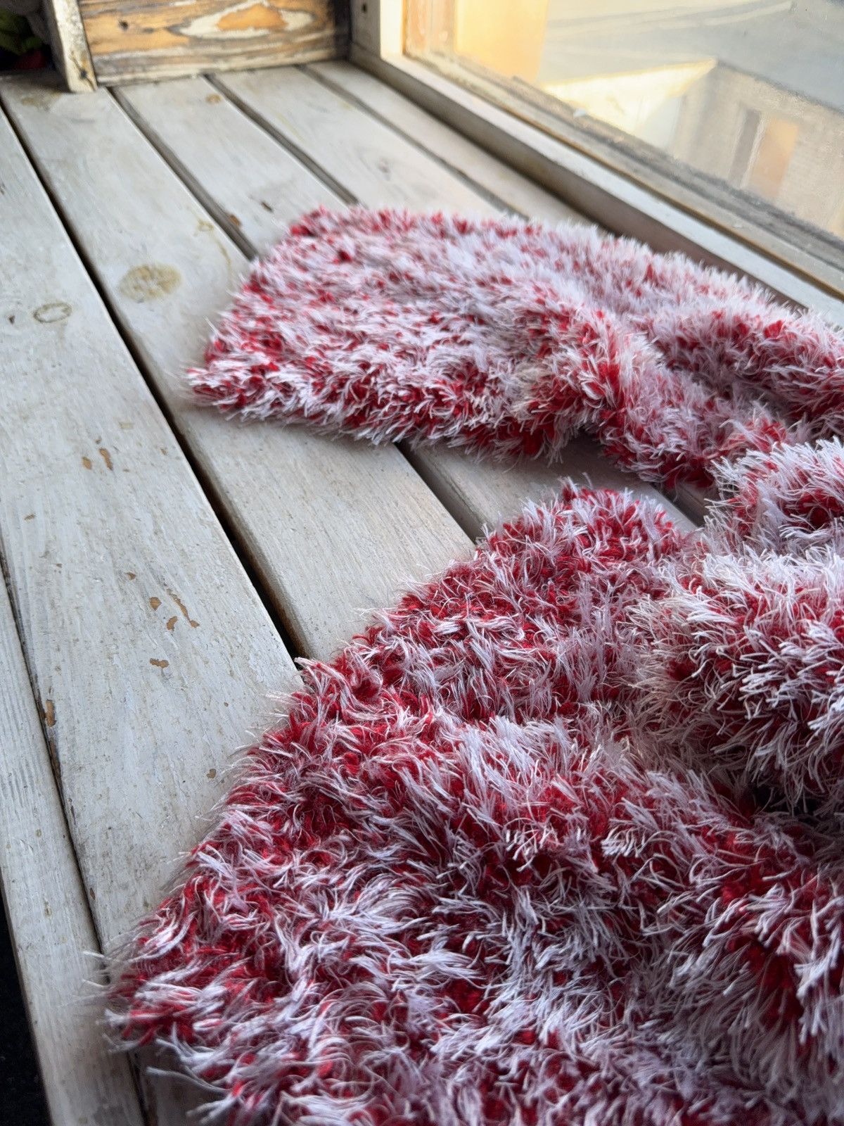 Vintage Avant Garde japanese fuzzy mohair Opium scarf vintage y2k Size ONE SIZE - 3 Thumbnail