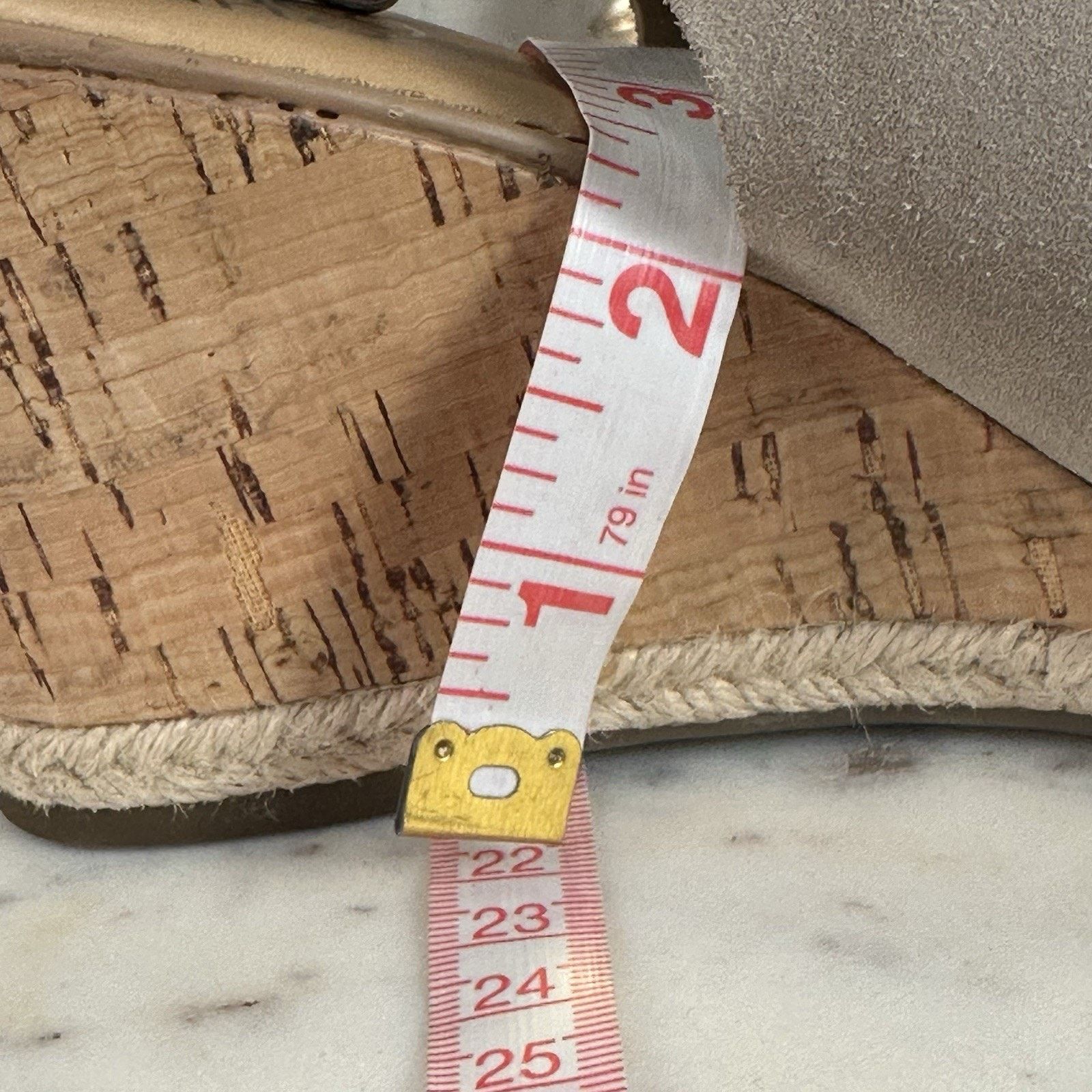Franco Sarto Franco Sarto Julien Cork Wedge Taupe Espadrilles Size-8.5M Size US 8.5 / IT 38.5 - 12 Thumbnail