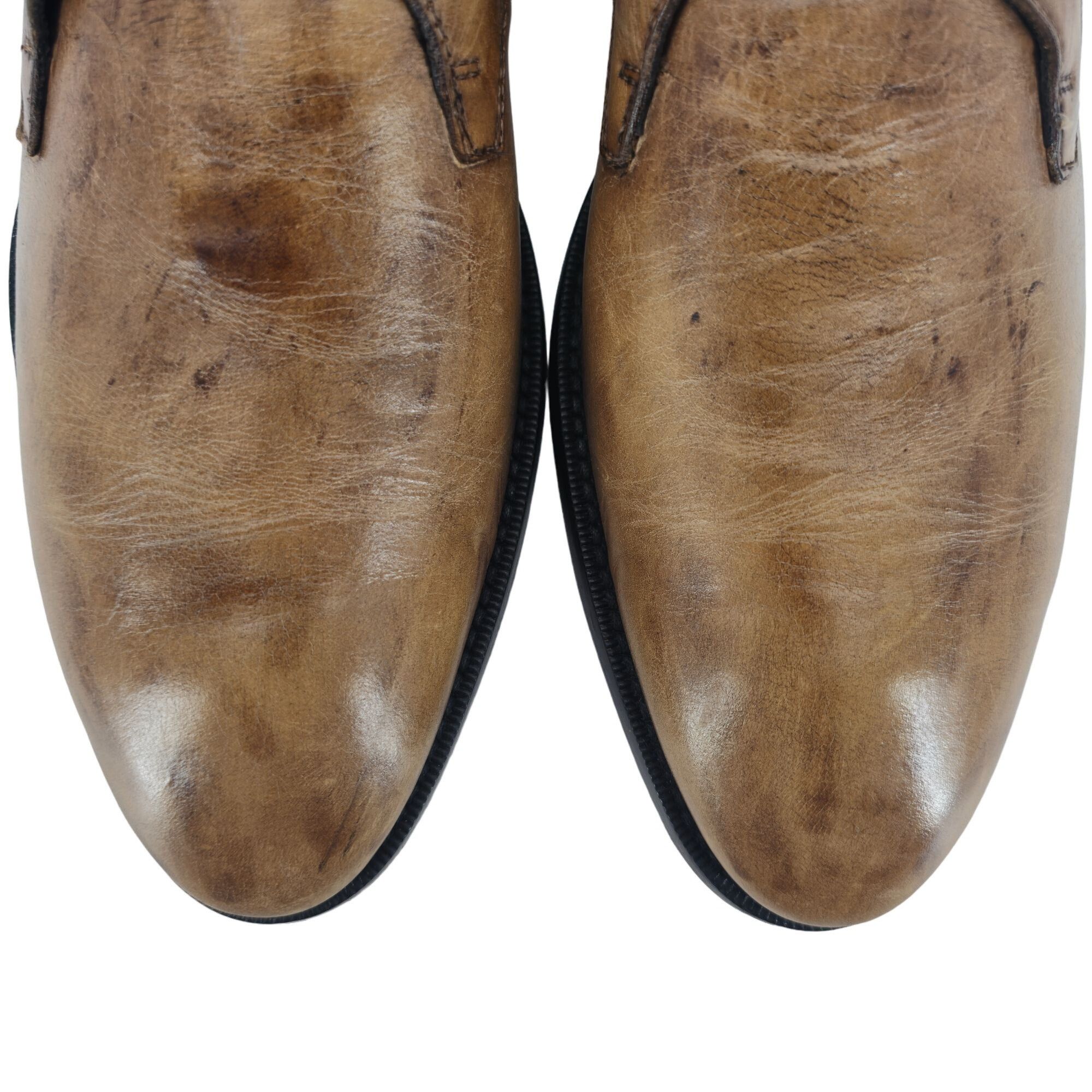 Mauri VINTAGE More by Mauri Italy Dress Shoes Mens 10 Patina Brown Size US 10 / EU 43 - 10 Thumbnail