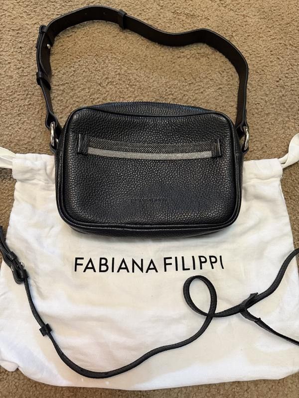 Fabiana Filippi Fabiana Filippi Original Crossbody Bag Black Leather Size ONE SIZE - 2 Thumbnail